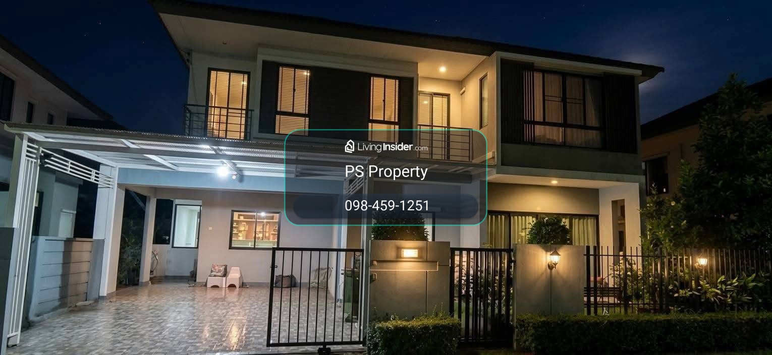 Detached house for rent 🔥 Delight Donmuang-Rangsit 🔥 3 bedrooms, 3 bathrooms. Beautiful house, fully furnished with built-in furniture throughout. – รูปที่ 2