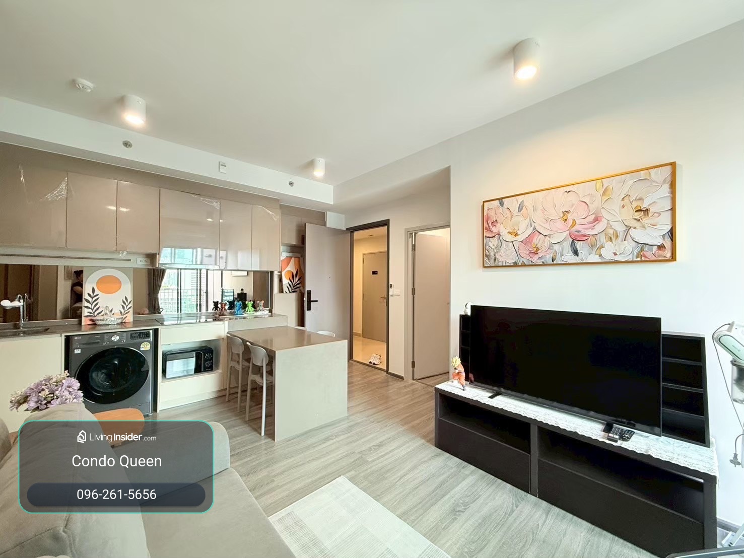 for Rent ให้เช่า Ideo Chula-Samyan 54.7  Sq,m. Fully Finished 40,000  โทรเลย น้อง 096-2615656  ห้องกว้าง 54.7 ตรม. 2 นอน 1น้ำ ตกแต่ง พร้อมอยู่   Location :  Samyan Chula Silom   Rental Price : 40,000 Baht / month  Condominium near MRT :   Samyan Station   – รูปที่ 4