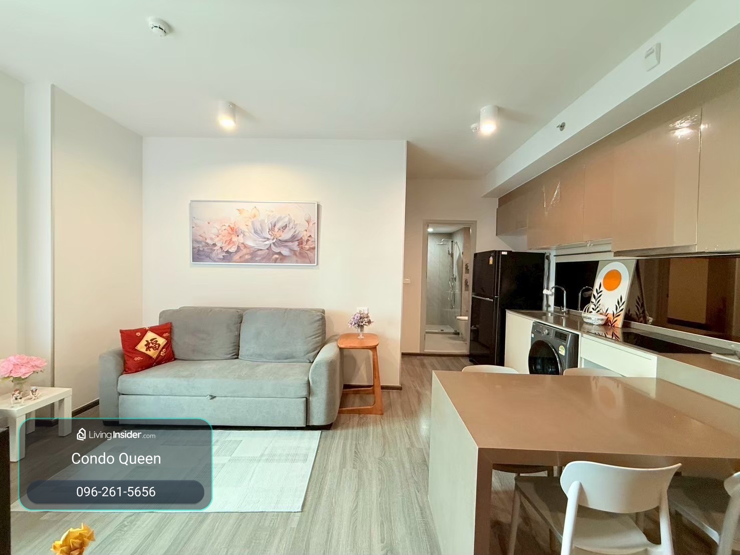 for Rent ให้เช่า Ideo Chula-Samyan 54.7  Sq,m. Fully Finished 40,000  โทรเลย น้อง 096-2615656  ห้องกว้าง 54.7 ตรม. 2 นอน 1น้ำ ตกแต่ง พร้อมอยู่   Location :  Samyan Chula Silom   Rental Price : 40,000 Baht / month  Condominium near MRT :   Samyan Station   – รูปที่ 3