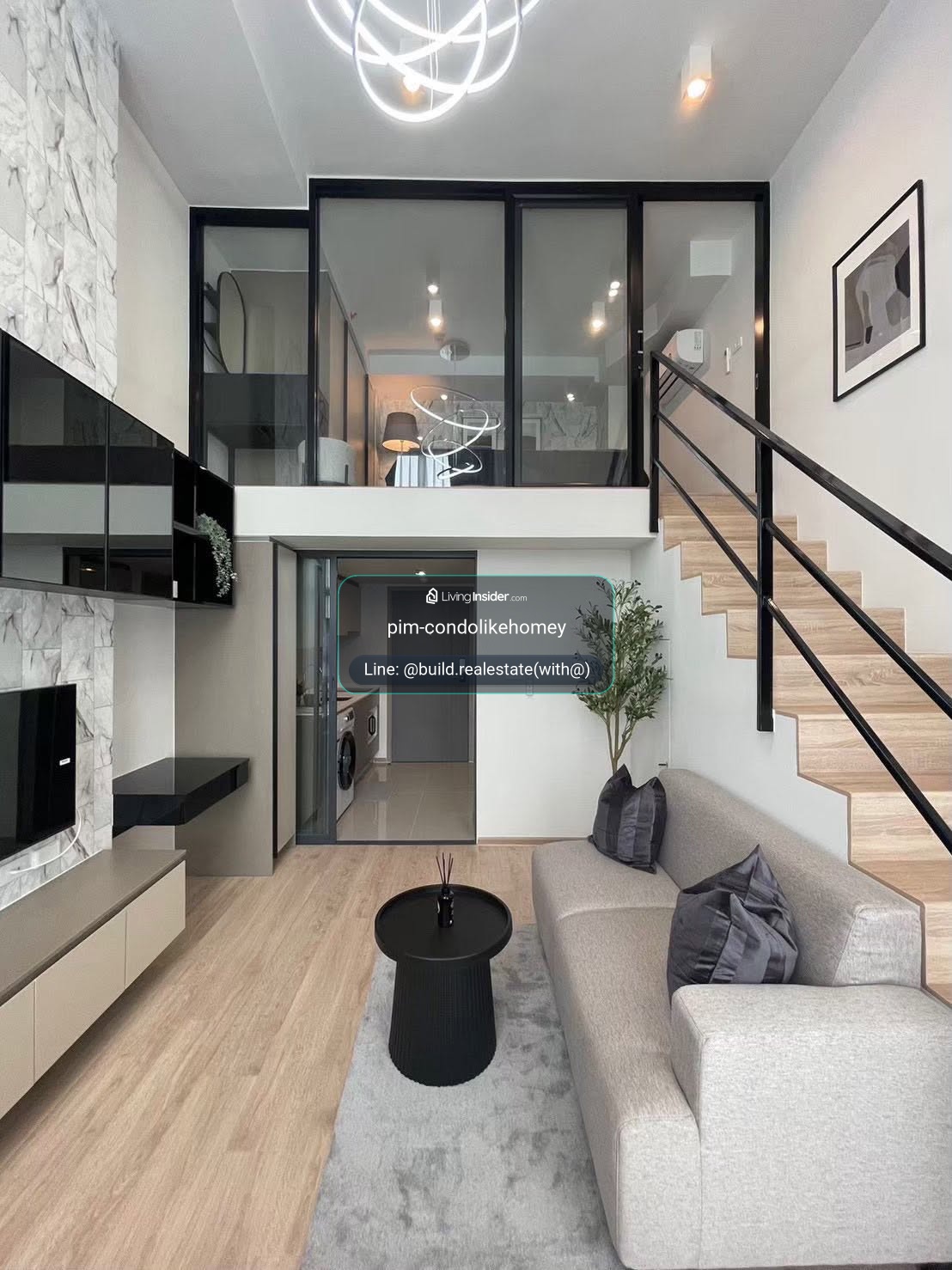 🌟Ideo Rama 9 - Asoke  | Duplex 37 SQ.M. -  free cleaning service❤  High floor 30+ ✨28,000 Baht/Month – รูปที่ 4