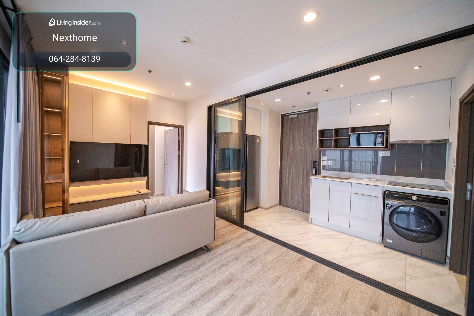 🔥For Rent Now🔥 IDEO MOBI Asoke, 2-bedroom corner unit, large size 61 sq.m., Fully Furnished, ready to move in. – รูปที่ 2