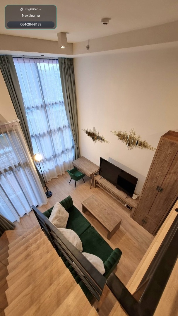 🔥For Rent Now🔥 IDEO Rama 9–Asoke, Loft unit with 4.22 meter high ceiling, 30th floor, real wood furniture, near MRT Rama 9. – รูปที่ 2