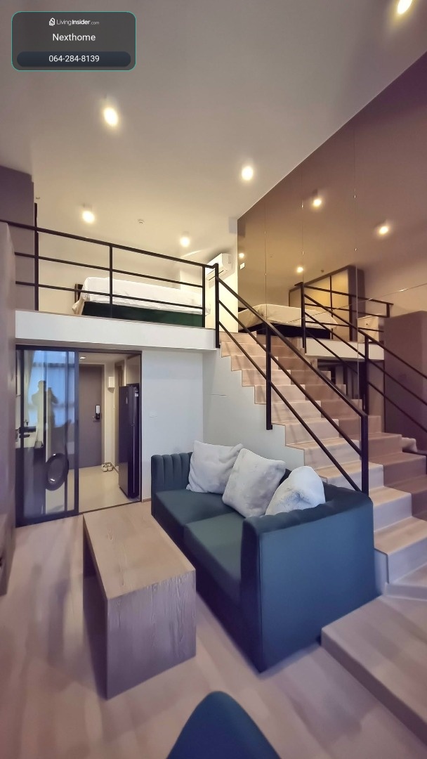 🔥For Rent Now🔥 IDEO Rama 9–Asoke, Loft unit with 4.22 meter high ceiling, 30th floor, real wood furniture, near MRT Rama 9. – รูปที่ 4