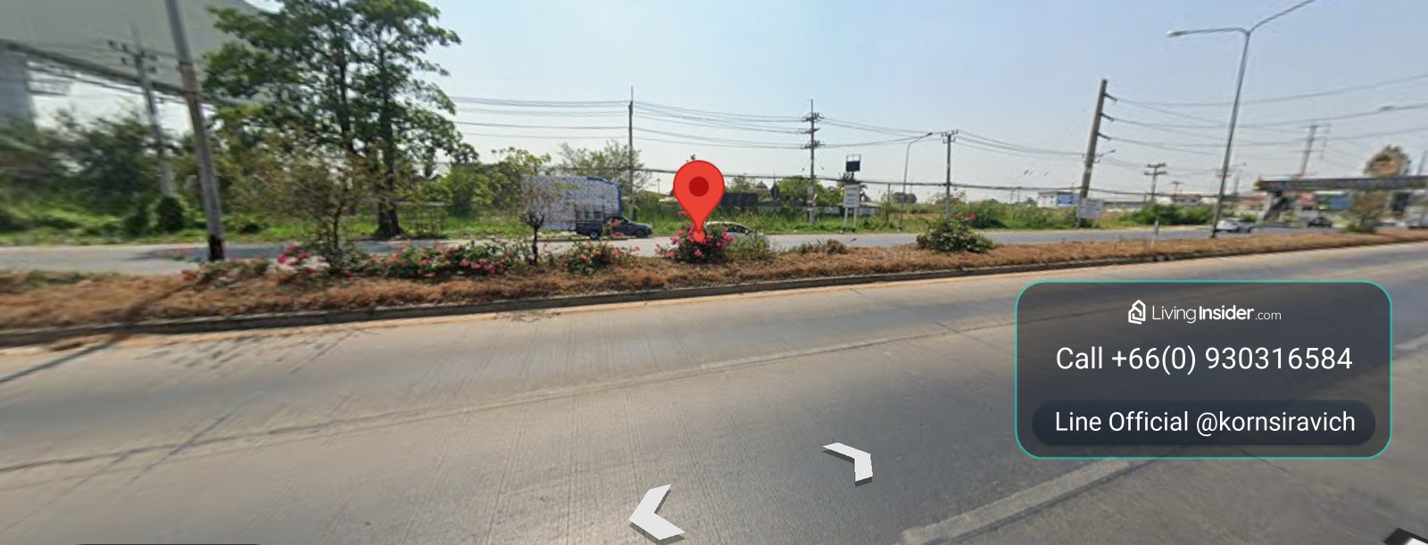 Land for rent, long term 30 years, only 10 minutes from Central Nakhon Pathom, next to the main road, Phetkasem, width 90 meters. – รูปที่ 2