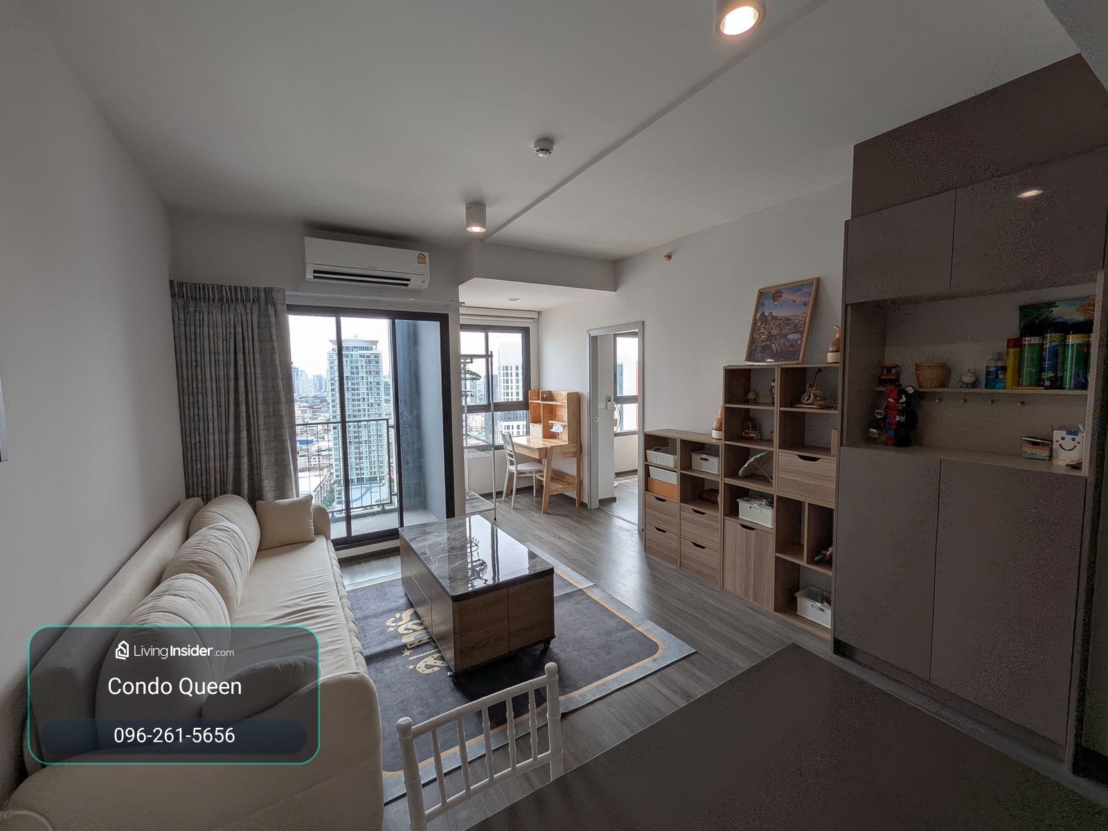 for Rent ให้เช่า Ideo Chula-Samyan 54.7  Sq,m. Fully Finished 32,000  โทรเลย น้อง 096-2615656  ห้องกว้าง 54.7 ตรม. 2 นอน 1น้ำ ตกแต่ง พร้อมอยู่   Location :  Samyan Chula Silom   Rental Price : 35,000 Baht / month  Condominium near MRT :   Samyan Station   – รูปที่ 4