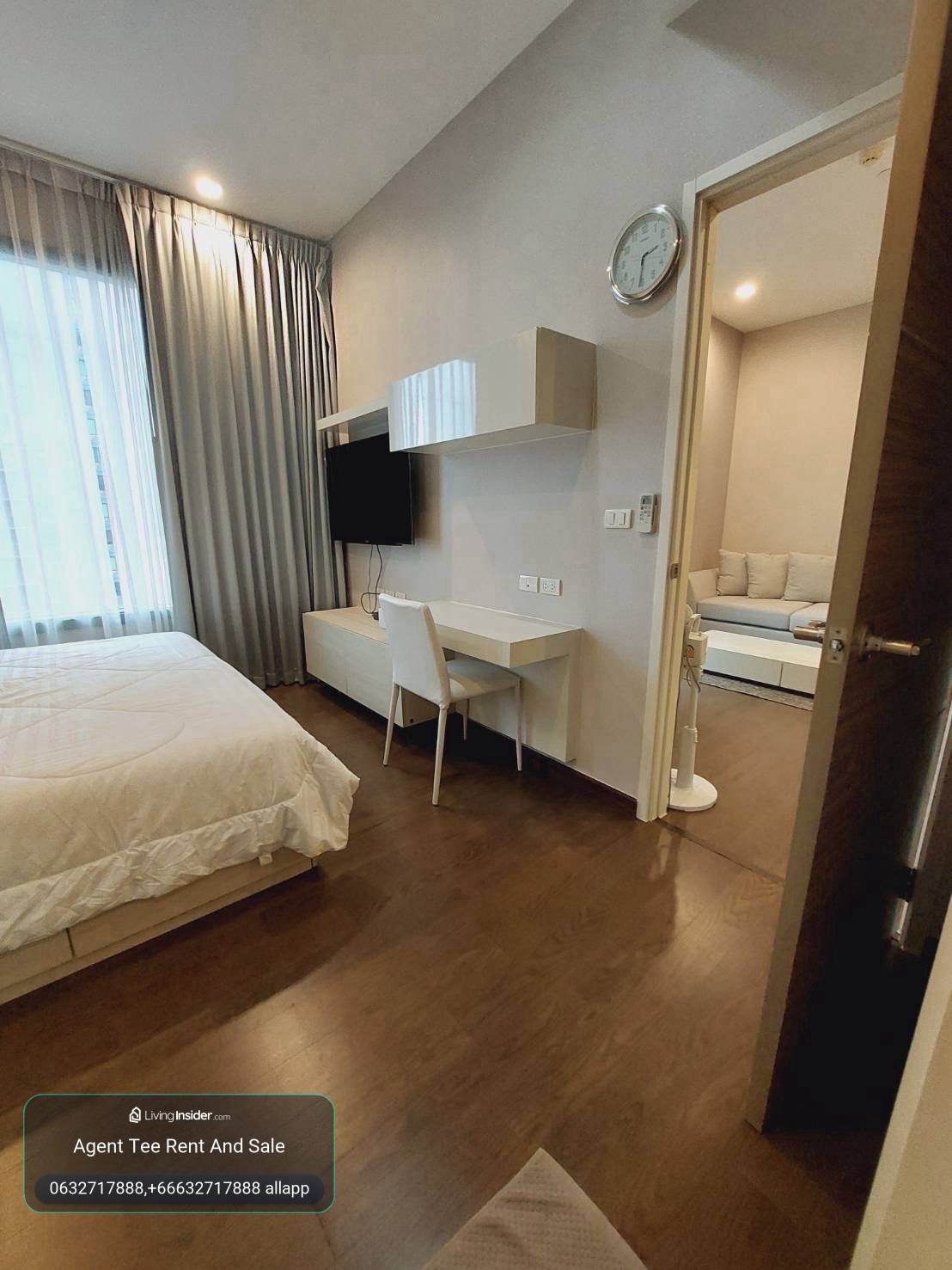 Q asoke /1bed 38sqm/ 24,000wifi/ 0632717888 Allapp in phone – รูปที่ 4