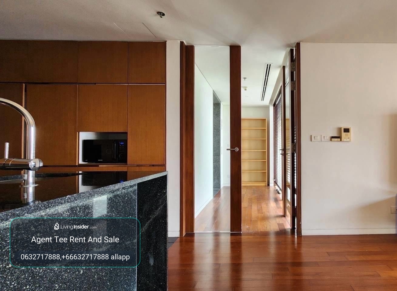 hansar rajdamri /rent 2bed 110sqm/100k / 0632717888 All app in phone – รูปที่ 3