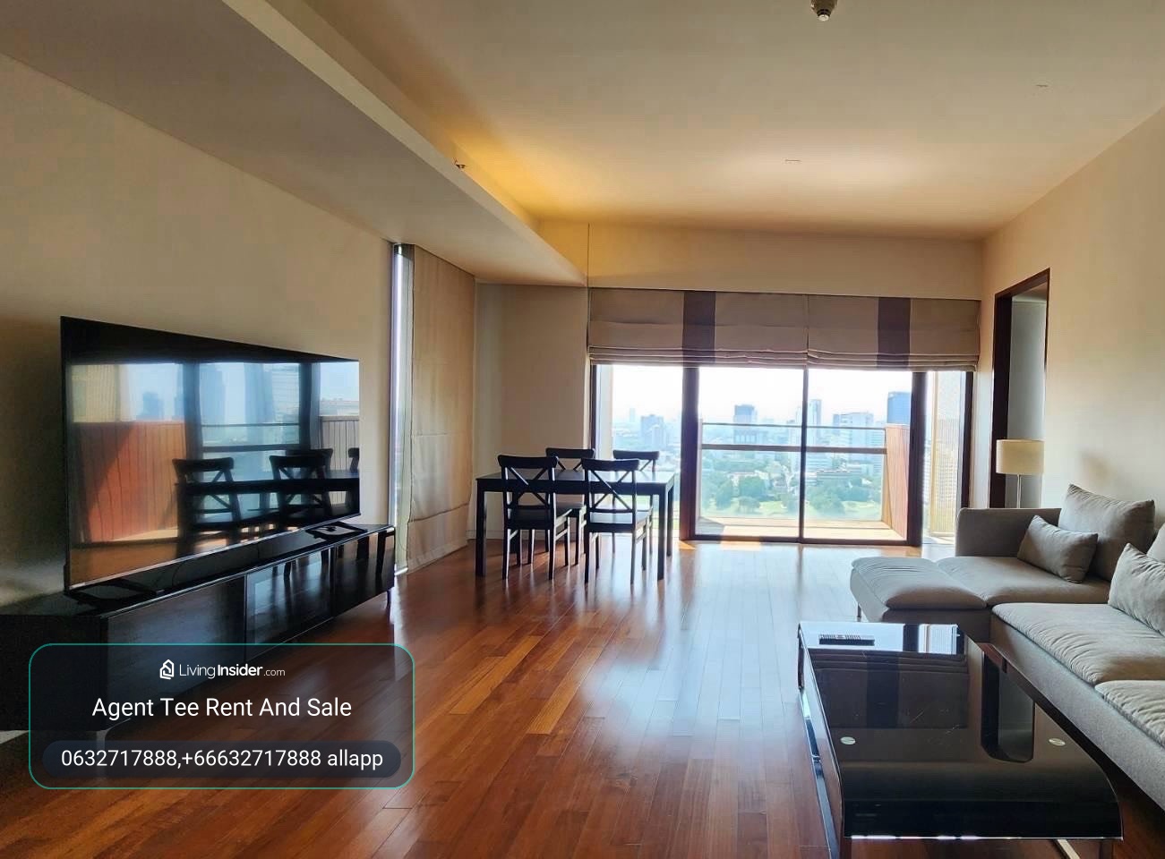 hansar rajdamri /rent 2bed 110sqm/100k / 0632717888 All app in phone – รูปที่ 2
