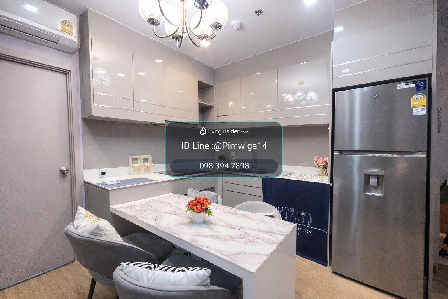 Condo for rent, view of the Chao Phraya River, corner room, high floor, very beautiful view! – รูปที่ 3