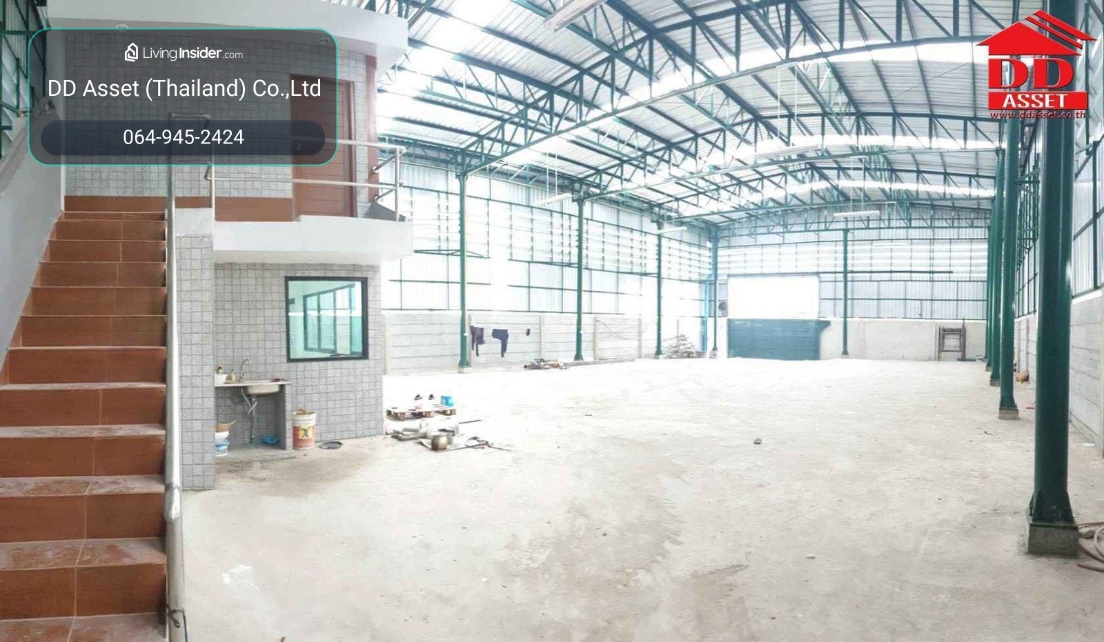 For Rent Storage Office, warehouse with office, On Nut 65 Code : F8046 – รูปที่ 2