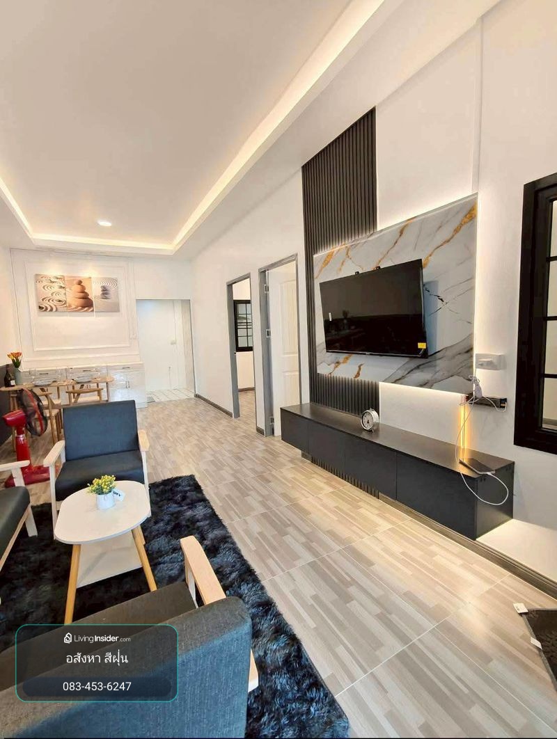 Single story townhouse for sale Wannawadi Saensuk Village, Rangsit-Khlong 7, size 21 tarawa, 3 bedrooms, ready to move in, Lam Phak Kut Subdistrict, Thanyaburi District, Pathum Thani Province. – รูปที่ 3