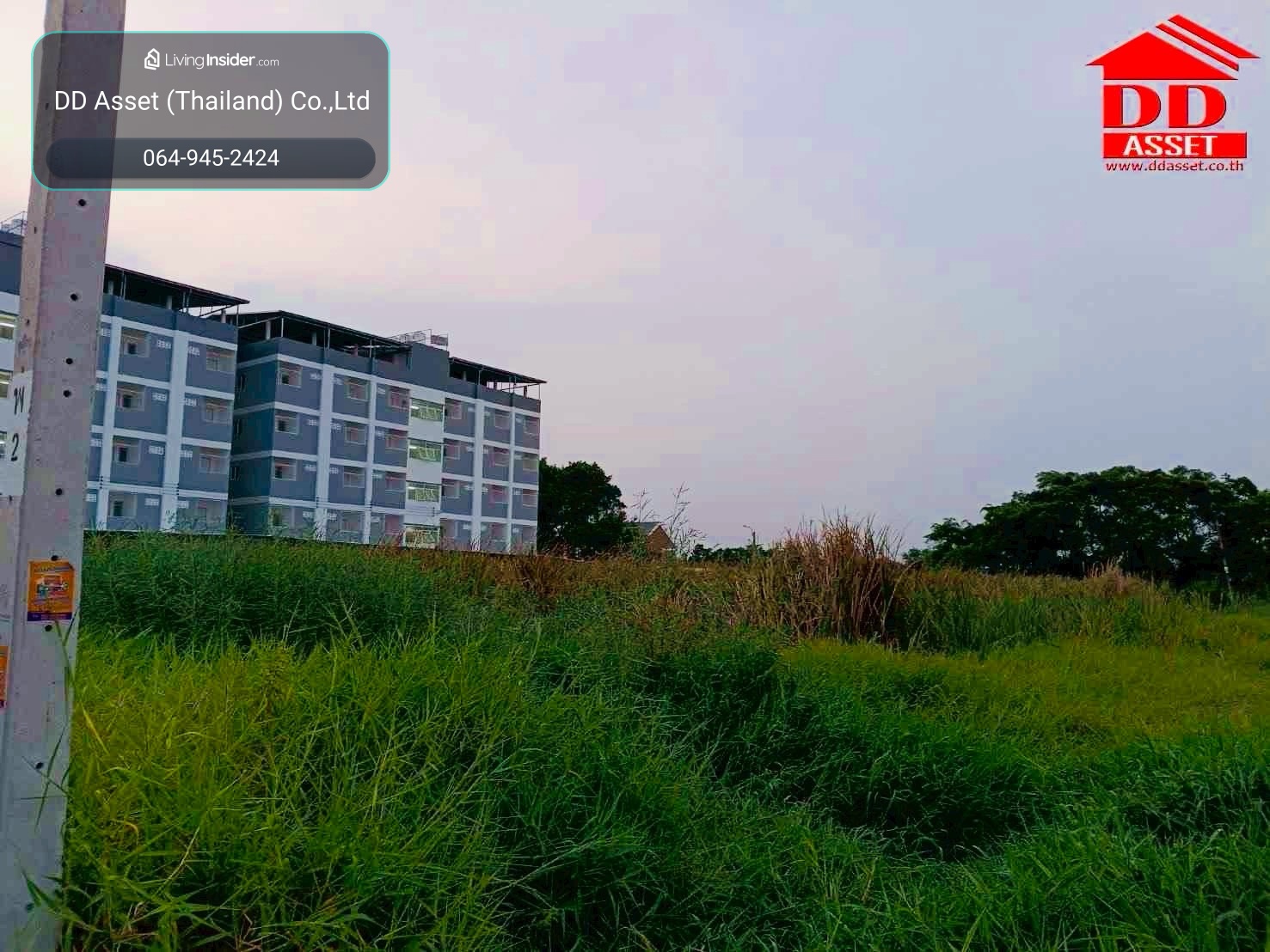 Empty land for sale Next to the road along the Suvarnabhumi Canal, corner plot, beautiful location, property code: L8066 – รูปที่ 4
