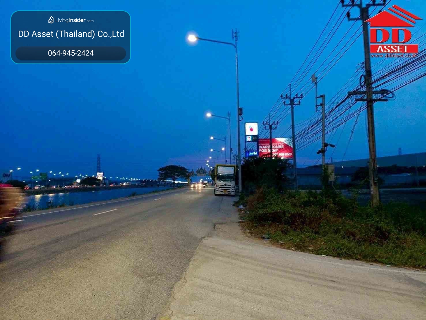 Empty land for sale Next to the road along the Suvarnabhumi Canal, corner plot, beautiful location, property code: L8066 – รูปที่ 2