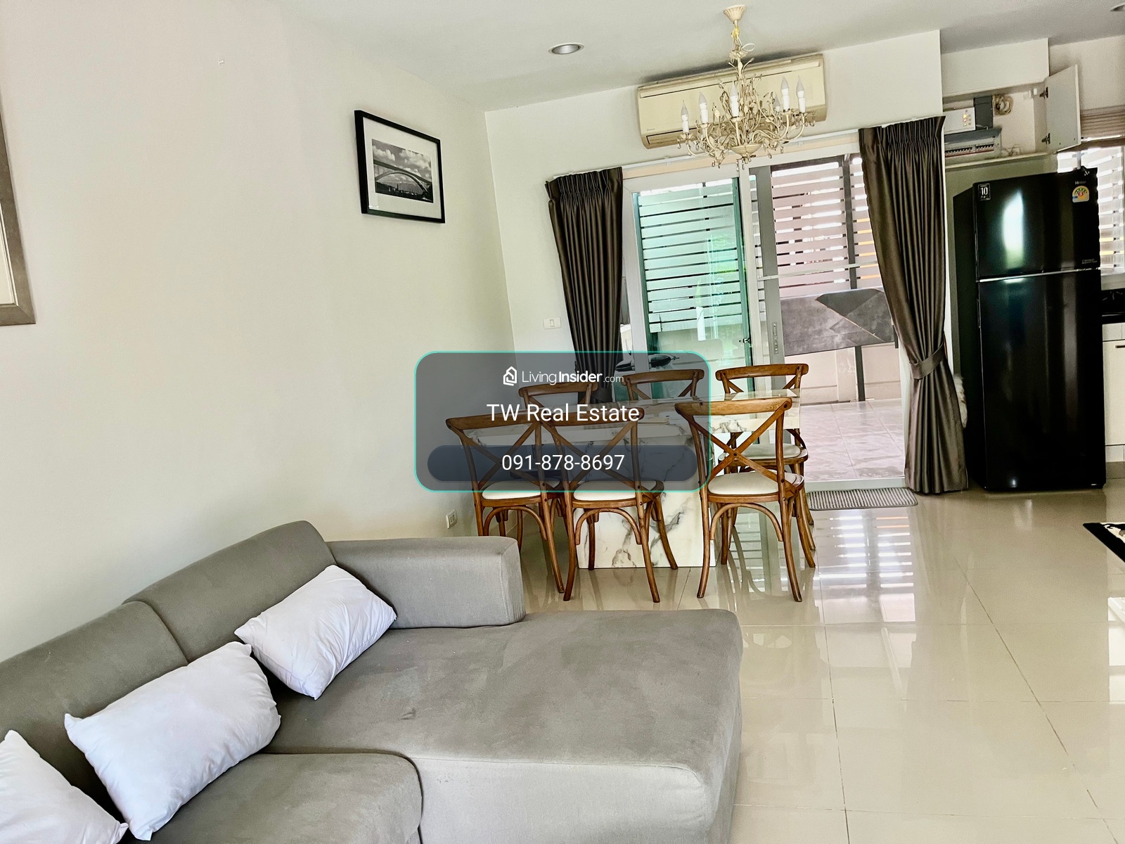 ให้เช่า Townhome 3 ชั้น บ้านกลางเมือง พระราม 9 – มอเตอร์เวย์ เฟอร์นิเจอร์ครบ พร้อมเข้าอยู่ หน้าบ้านไม่ชนใคร เดินทางสะดวก ใกล้สนามบินสุวรรณภูมิ – รูปที่ 2