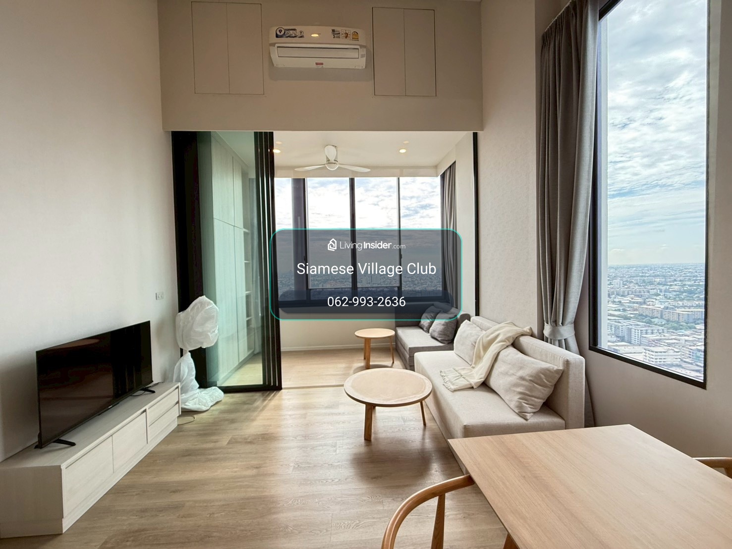 📌ด่วนให้เช่า Duplex 1 ห้องนอน plus ห้องใหญ่ 55 ตรม ที่ Siamese Sukhumvit 87 | ใกล้ BTS อ่อนนุช วิวสวยมาก  – รูปที่ 4