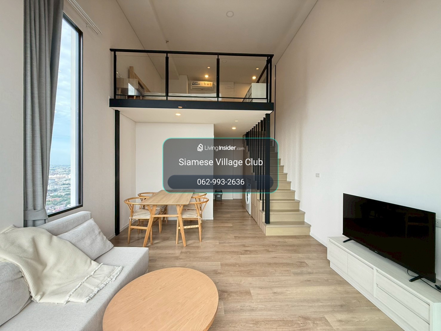 📌ด่วนให้เช่า Duplex 1 ห้องนอน plus ห้องใหญ่ 55 ตรม ที่ Siamese Sukhumvit 87 | ใกล้ BTS อ่อนนุช วิวสวยมาก  – รูปที่ 2