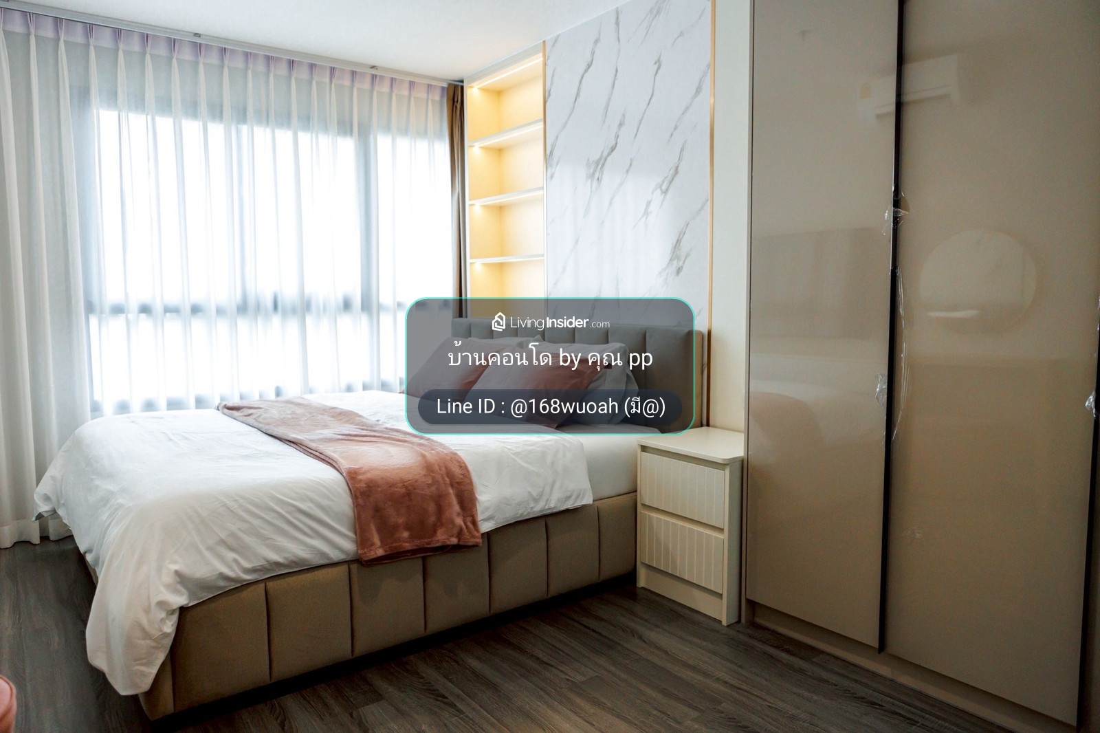 For Rent !!! ให้เช่าด่วน ห้องใหม่สวยมาก สองห้องนอนสองห้องน้ำ (57ตรม) ได้สองที่จอดรถ  43,000 บาท !!!  – รูปที่ 2