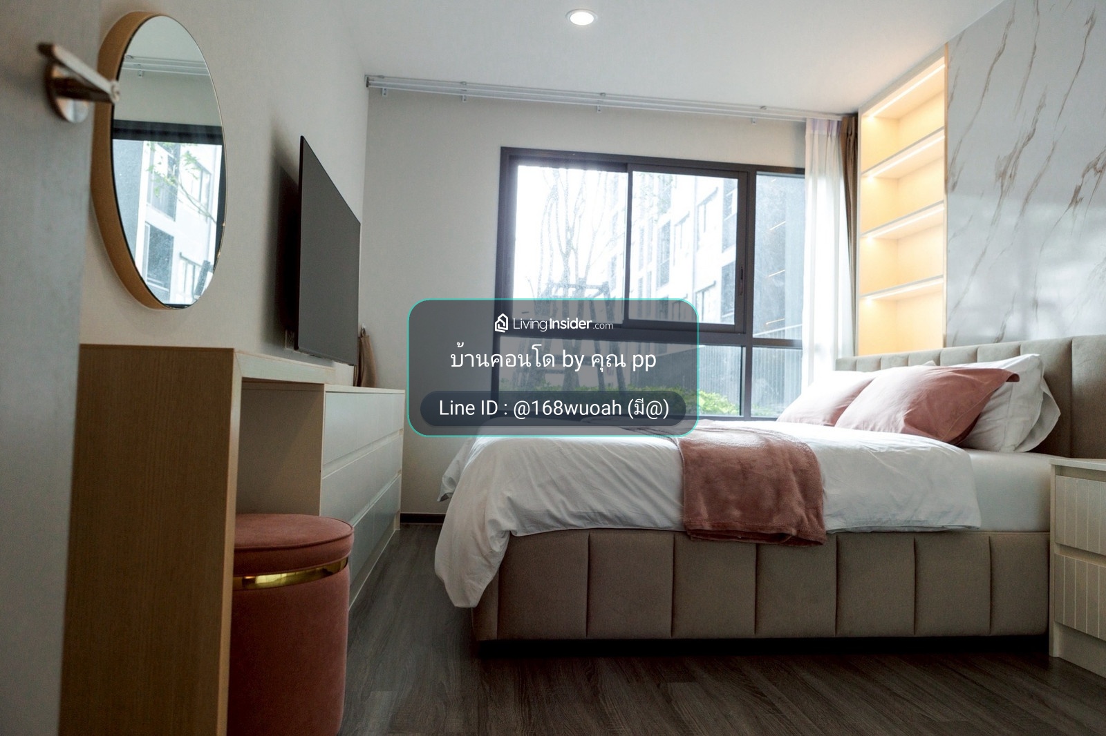 For Rent !!! ให้เช่าด่วน ห้องใหม่สวยมาก สองห้องนอนสองห้องน้ำ (57ตรม) ได้สองที่จอดรถ  43,000 บาท !!!  – รูปที่ 3