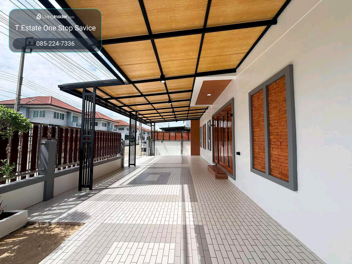 บ้านเดี่ยว หมู่บ้านเพ็ญศิริ 4  เลียบวารี 25/1 คู้ขวา สุวินทวงศ์ เชื่อมสัมพันธ์ ฉลองกรุง โลตัส บิ๊กซี ตลาดนัด รร.มัธยมหนองจอก ม.เทคโนโลยีมหานคร สนง.เขตหนองจอก สนามกีฬาบางกอกอารีน่า  – รูปที่ 4