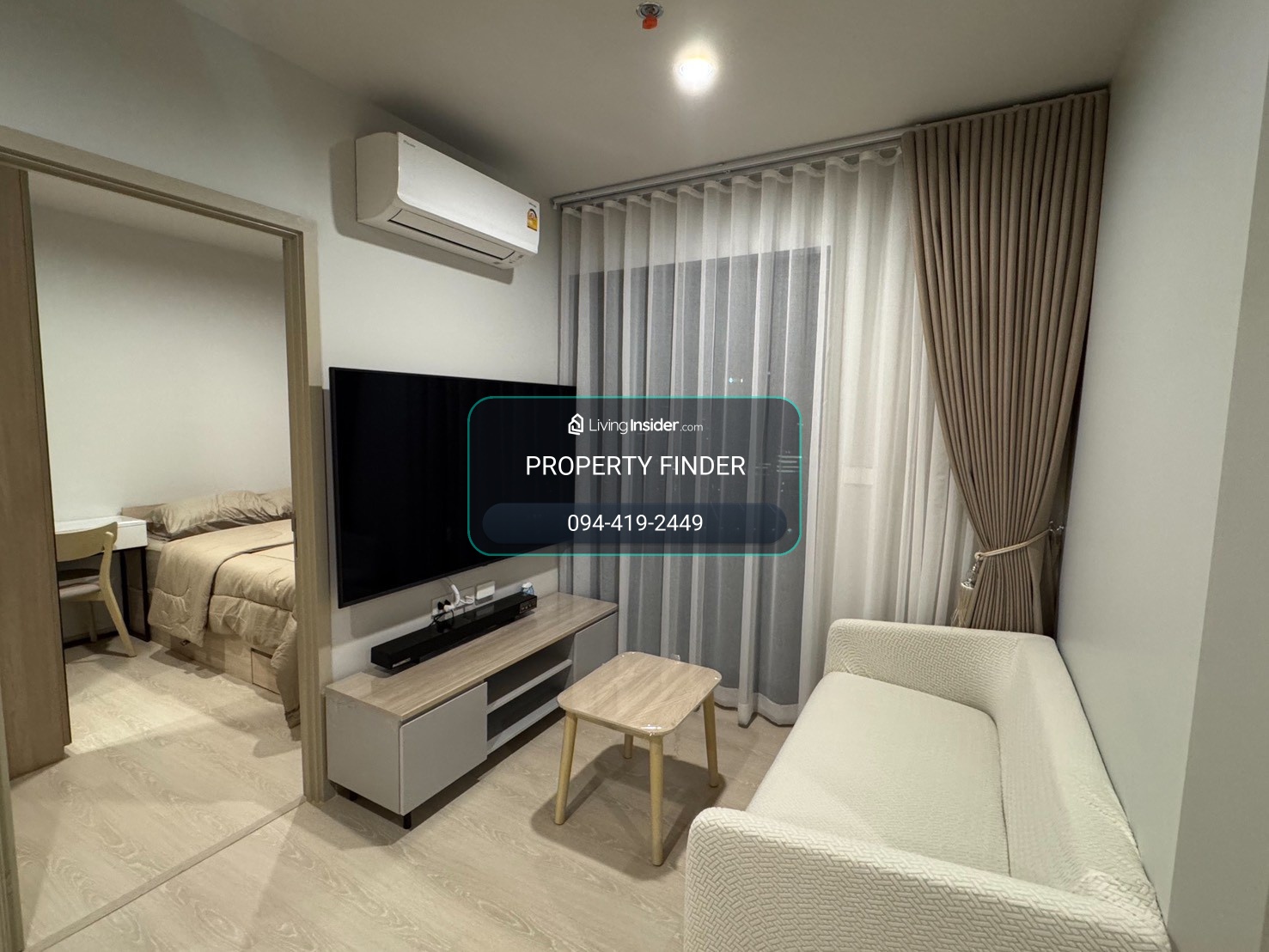 PFD-04705 Condo for rent, Nue Mega Plus Bangna , beautiful room, fully furnished, ready to move in, one step to Mega Bangna, near BTS Udomsuk 🏙️✨ – รูปที่ 3