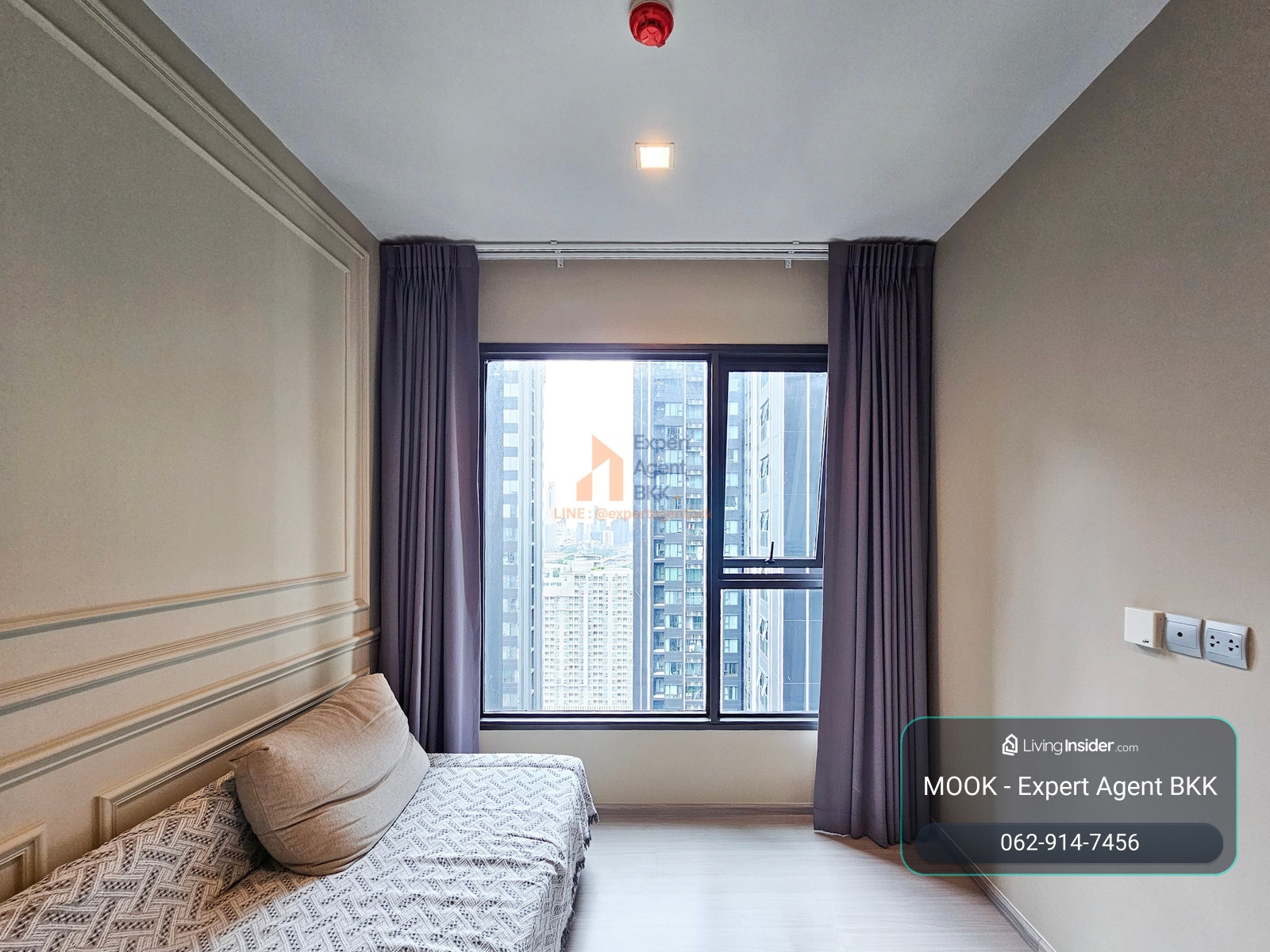 Best price 🔥 35 sq m. There is a partitioned room that can make 2 bedrooms. For sale/SALE: Life Asoke Rama 9 (Life Asoke Rama 9) - 1 bedroom LC217 – รูปที่ 2
