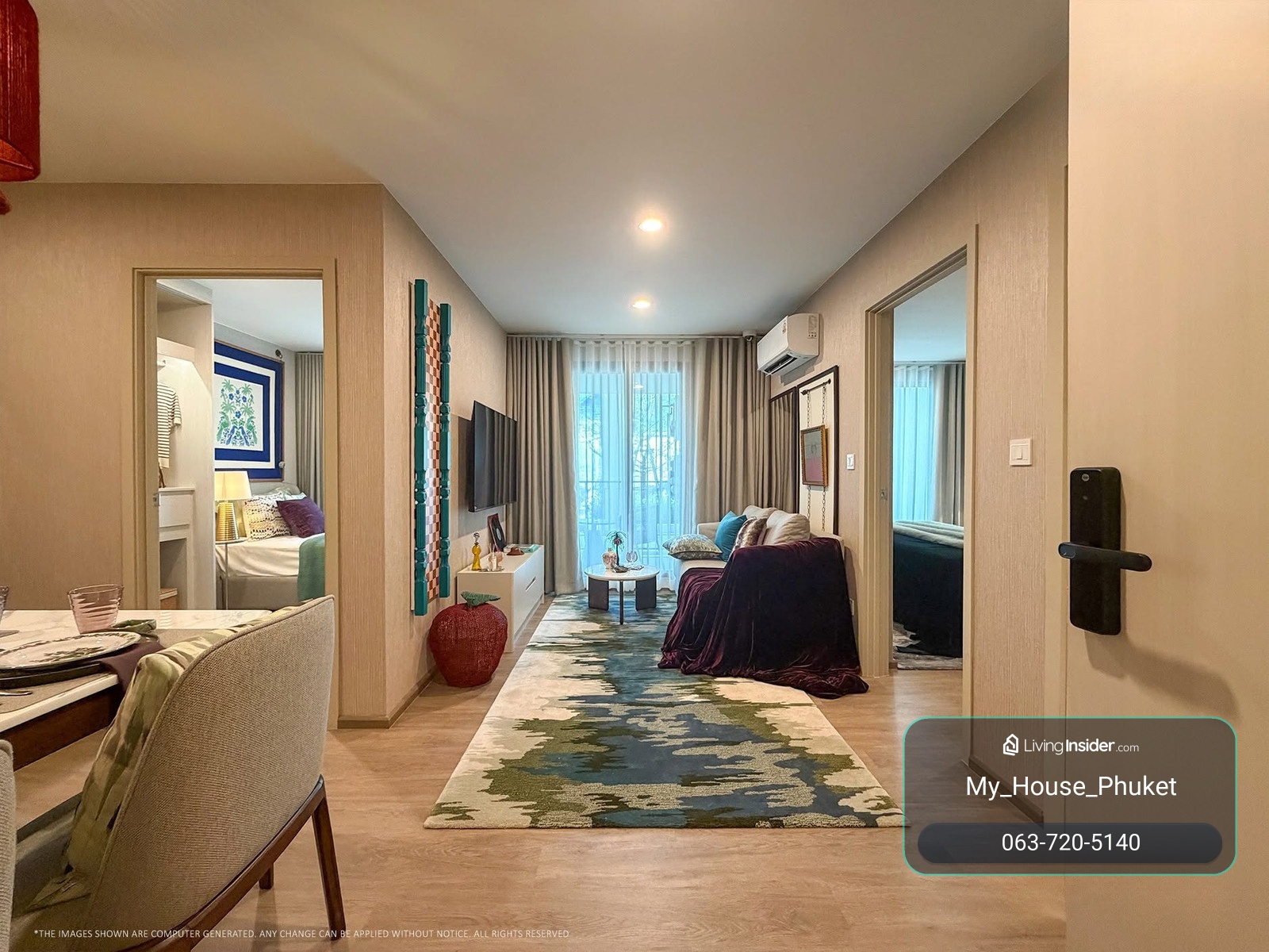 Luxury Mediterranean Condo for Sale – The Title Vivana Kamala | 2 Mins to Beach – รูปที่ 3