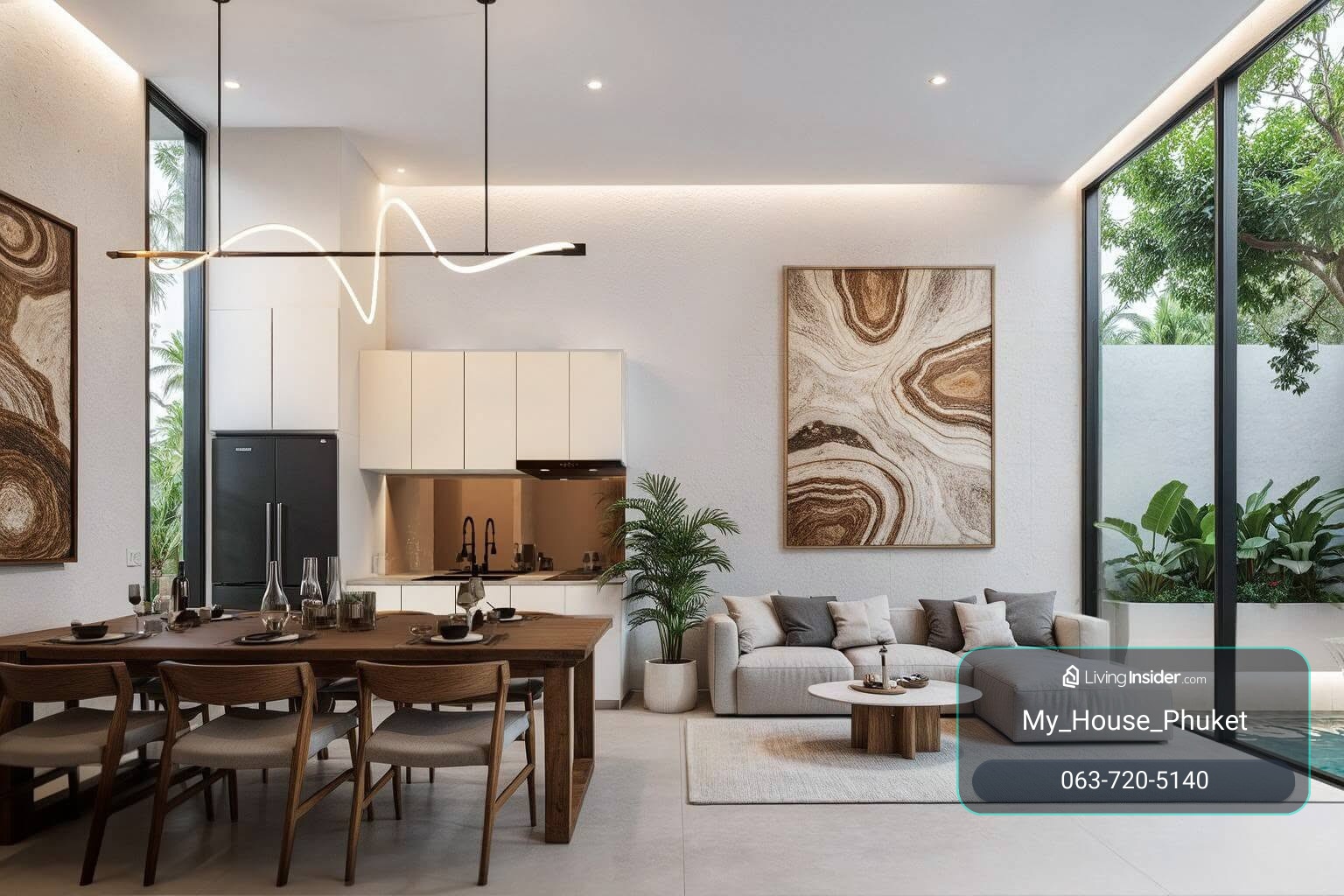 ขายทาวน์โฮมพูลวิลล่าสไตล์โมเดิร์น Aileen Residence Lagoon โซนลากูน่า บางเทา – รูปที่ 3