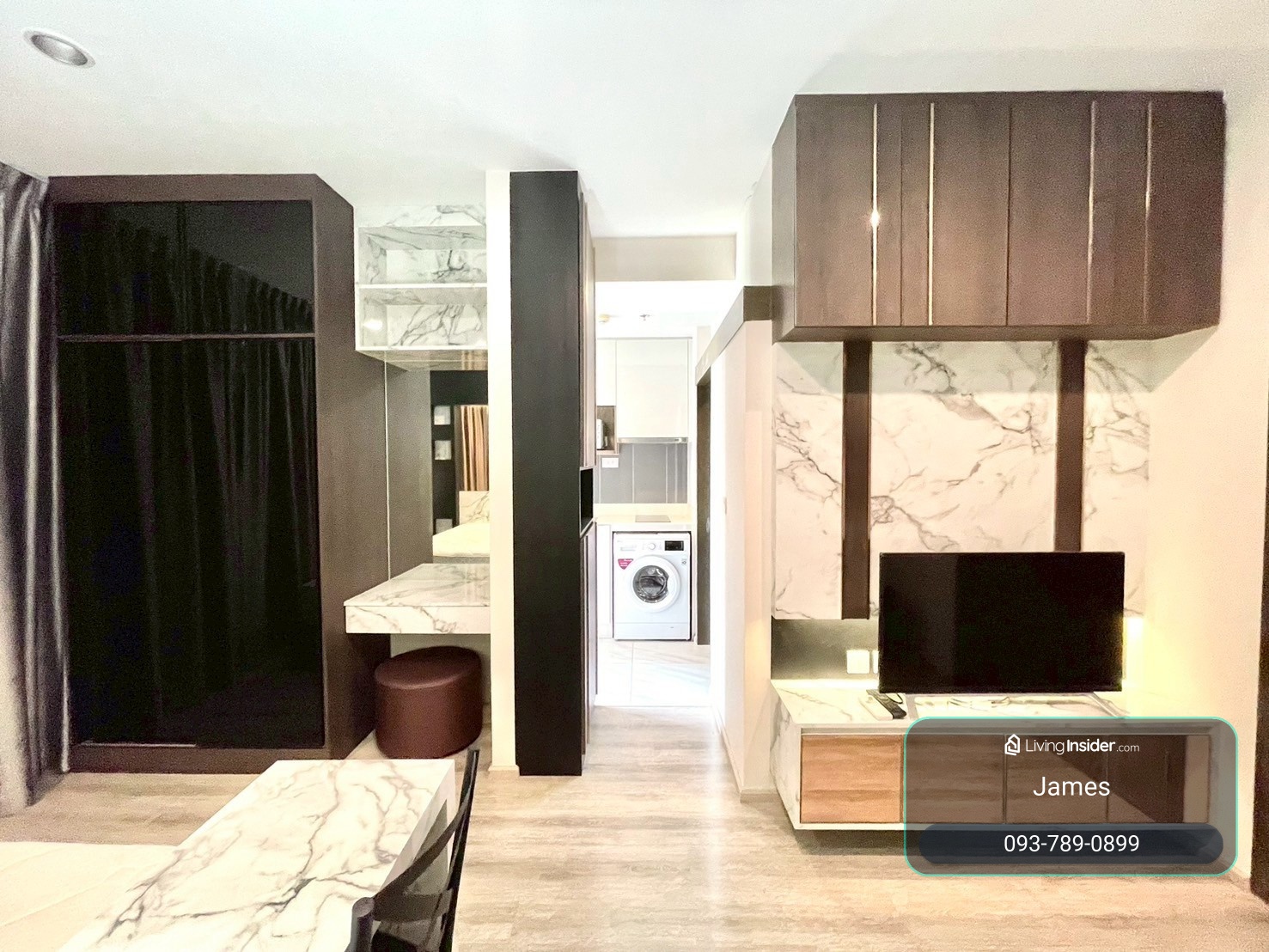 ห้องสวยพร้อมอยู่ ทำเลดีใกล้ MRT เพชรบุรี  / Ideo Mobi Asoke Studio Bed 26 sq.m. โทร 0937890899 – รูปที่ 3