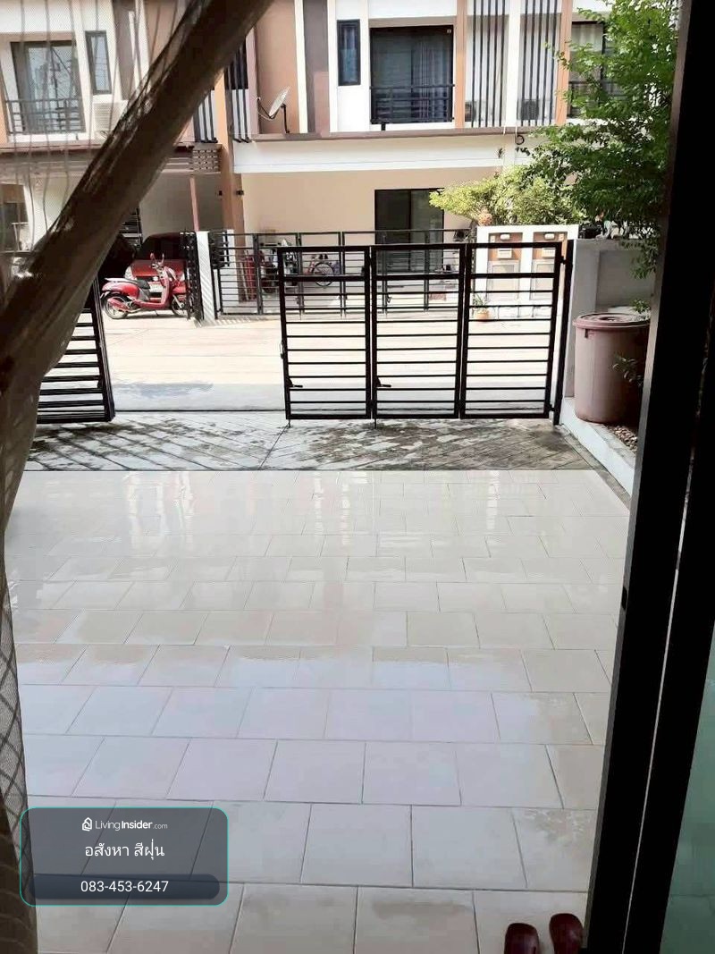 2-story townhouse for sale (with tenant), Fah Piyarom Village, Niva Phase 14, Lam Luk Ka, size 21.7 square wah, 3 bedrooms, Bueng Kham Proi Subdistrict, Lam Luk Ka District, Pathum Thani Province. – รูปที่ 2