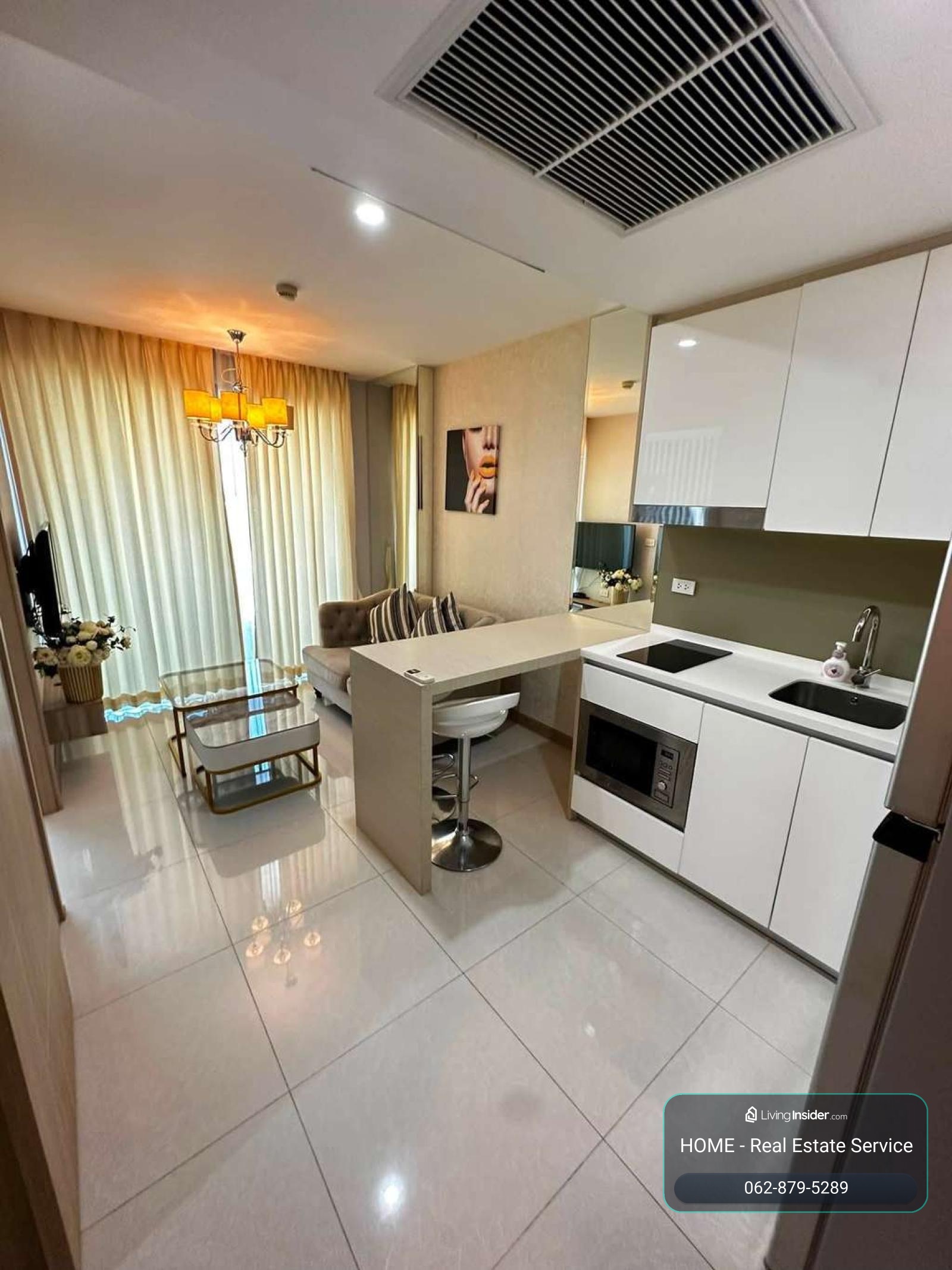 The Riviera Jomtien Pattaya / 1 Bedroom (FOR RENT), เดอะ ริเวียร่า จอมเทียน พัทยา / 1 ห้องนอน (ให้เช่า) KP066 – รูปที่ 4
