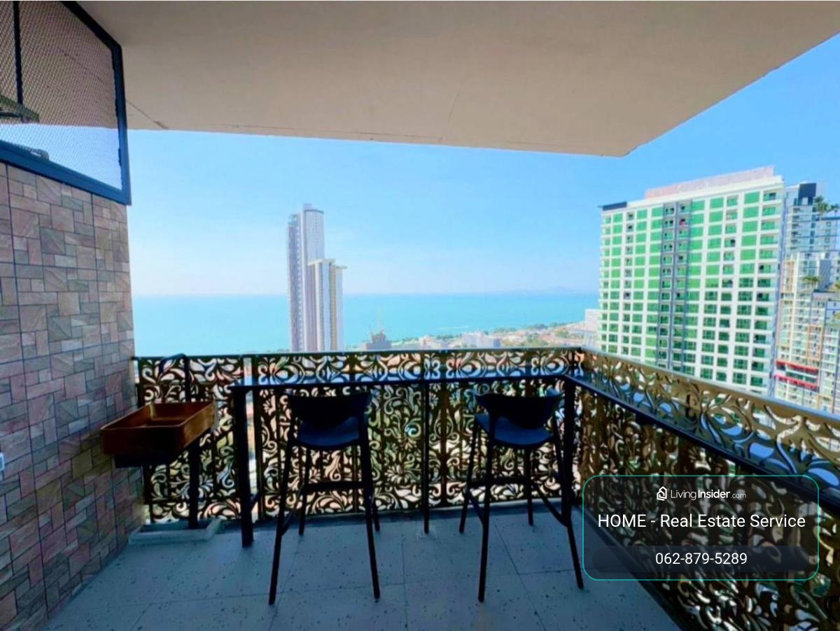 The Twin Tower Jomtien / 2 Bedrooms (FOR RENT), เดอะ ทวิน ทาวเวอร์ / 2 ห้องนอน (ให้เช่า) KP109 – รูปที่ 2