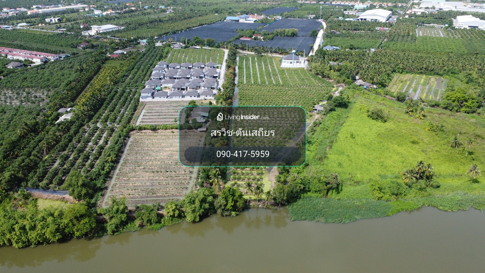 Land for sale along the Tha Chin River, Sam Phran, prime location, great price. – รูปที่ 2