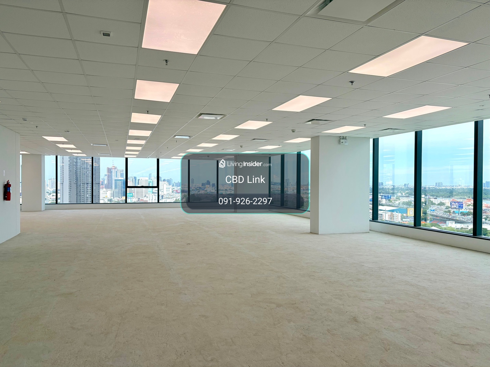 New Grade A Green Office, 290m to MRT Khlong Toei, River View – รูปที่ 3