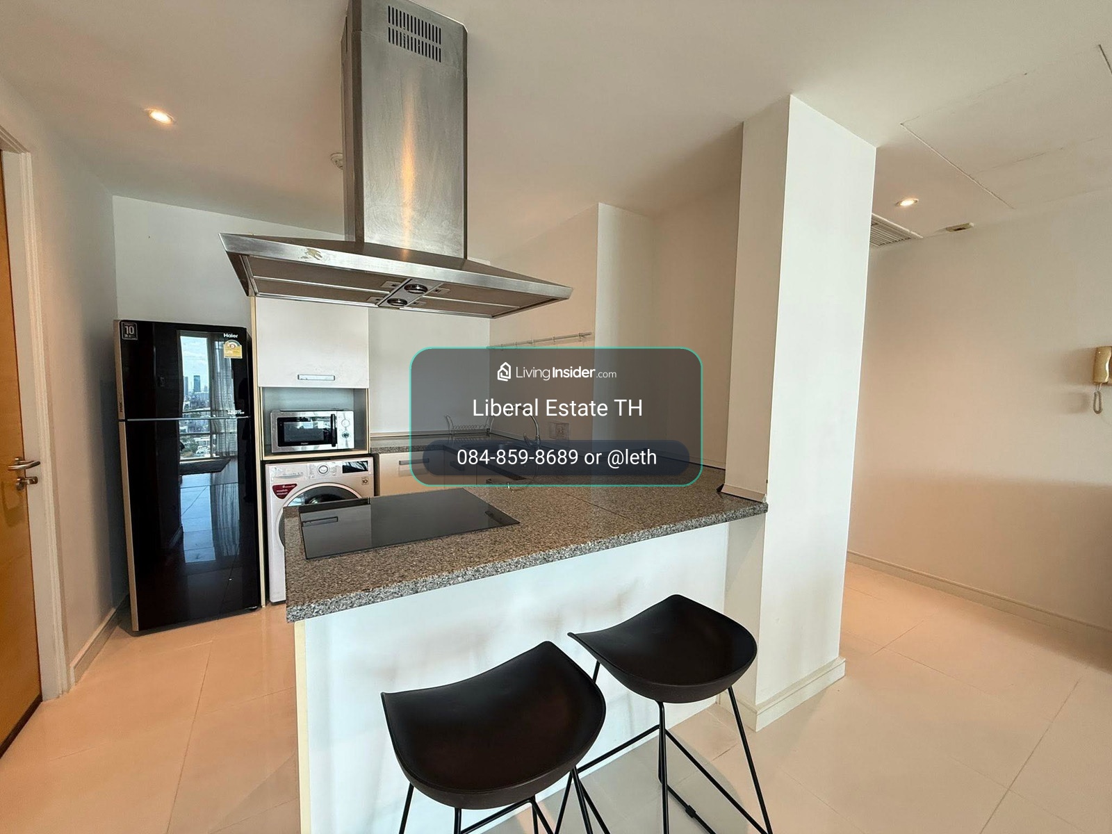 LTHC15815 - Luxury Condo for Rent Thonglor | Fullerton Sukhumvit | Near BTS Thonglor | 80,000 THB | คอนโดหรูให้เช่า ทองหล่อ โครงการ Fullerton Sukhumvit ใกล้ BTS ทองหล่อ – รูปที่ 3
