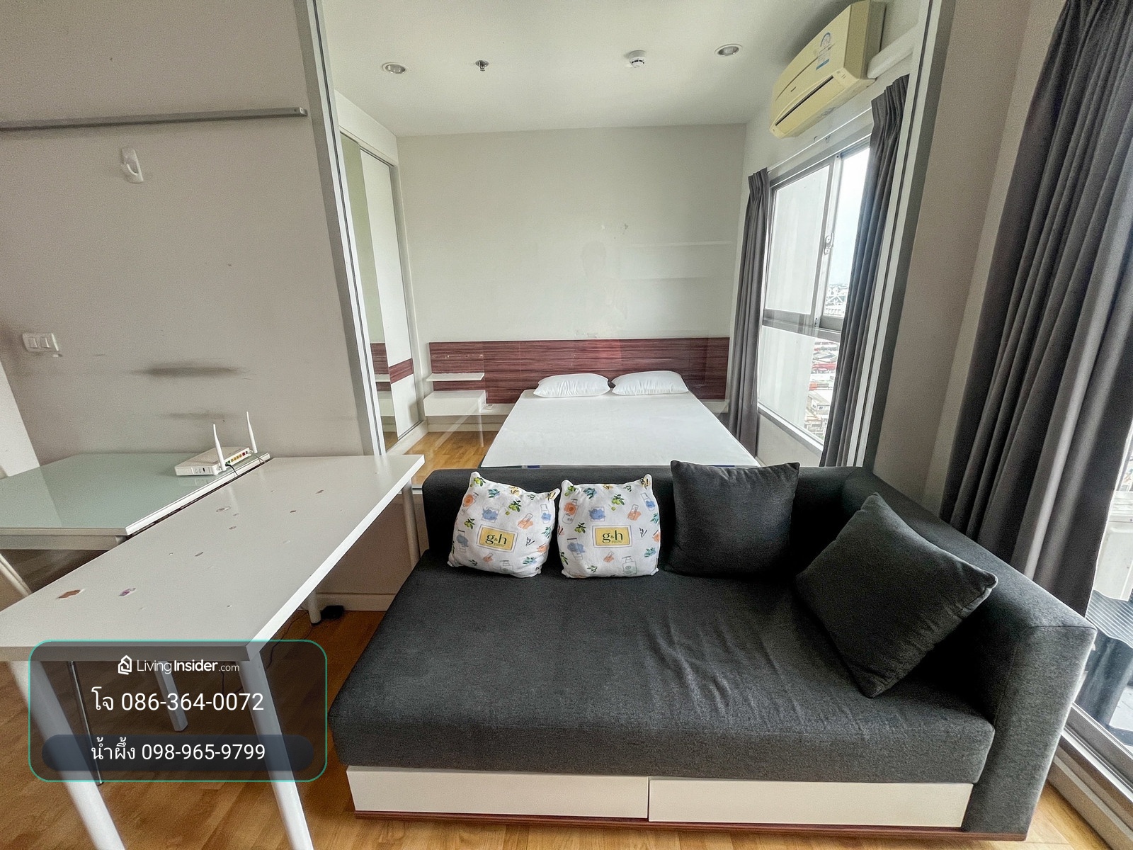 Parkland Condo, Ngamwongwan, Khae Rai, 17th floor, complete utilities, near chest hospital, ready to move in. – รูปที่ 2