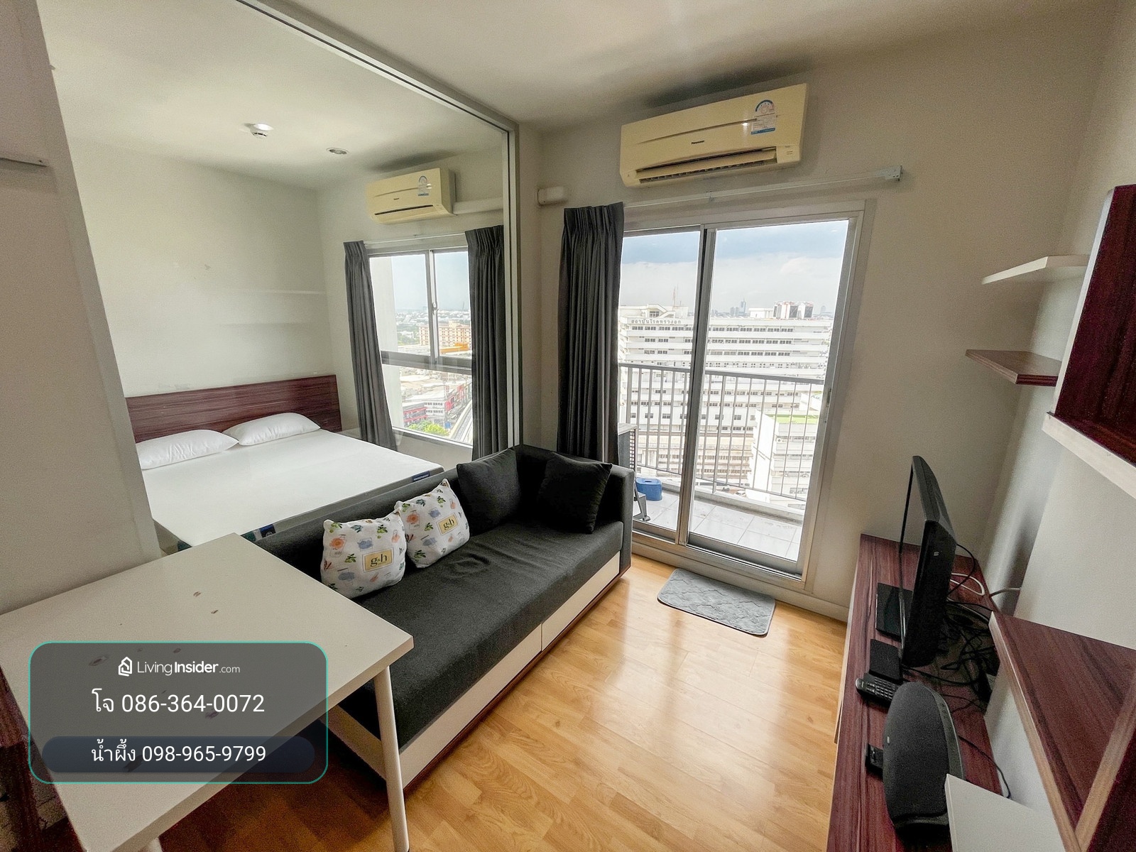 Parkland Condo, Ngamwongwan, Khae Rai, 17th floor, complete utilities, near chest hospital, ready to move in. – รูปที่ 4