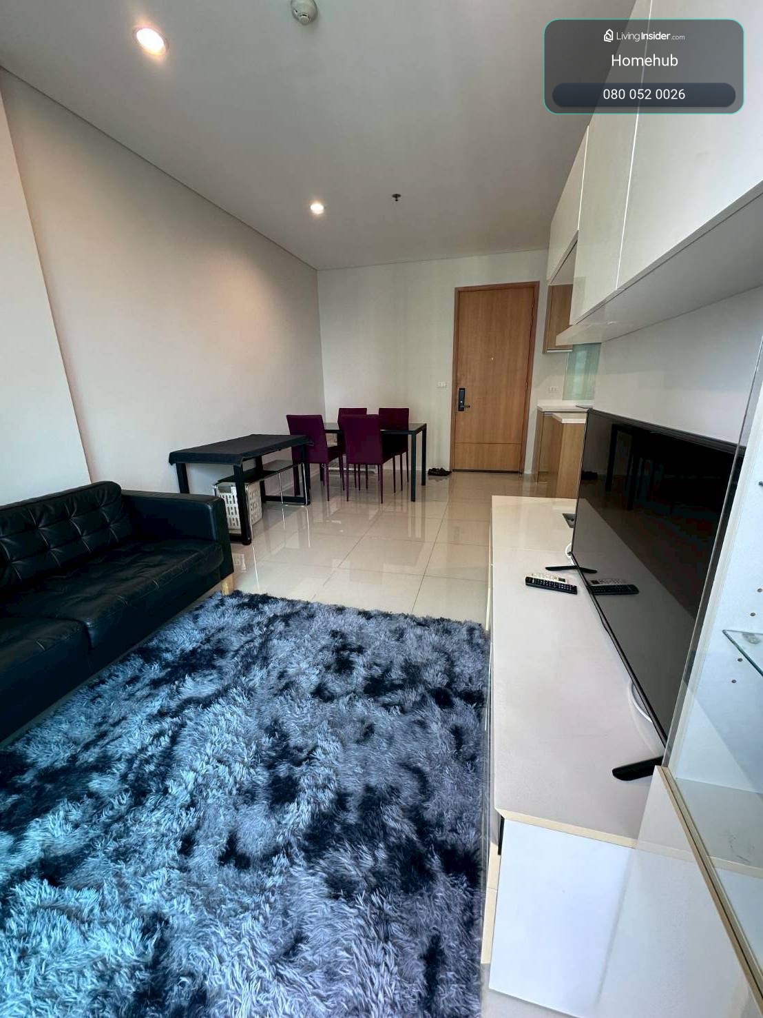 Villa Asoke วิลล่า อโศก 1ห้องนอน 1ห้องน้ำ (ห้องใหญ่) 52ตารางเมตร – รูปที่ 2