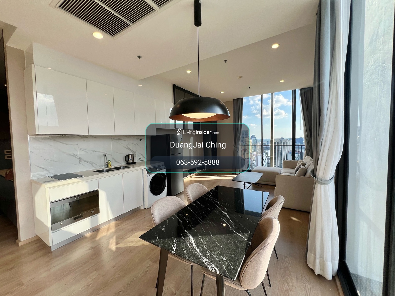 25/06/26✨ Ready to move in Rare Corner Unit at Noble BE19 | 2BR High Floor with Triple Views70sqm 62,000THB Call 0635925888 – รูปที่ 2