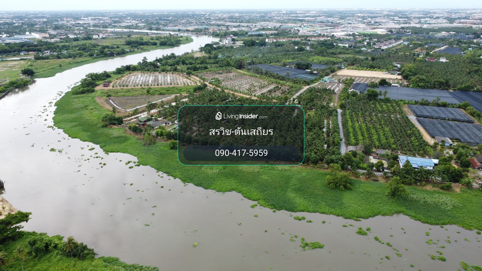 Land for sale along the Tha Chin River, Sam Phran, prime location, great price! – รูปที่ 2