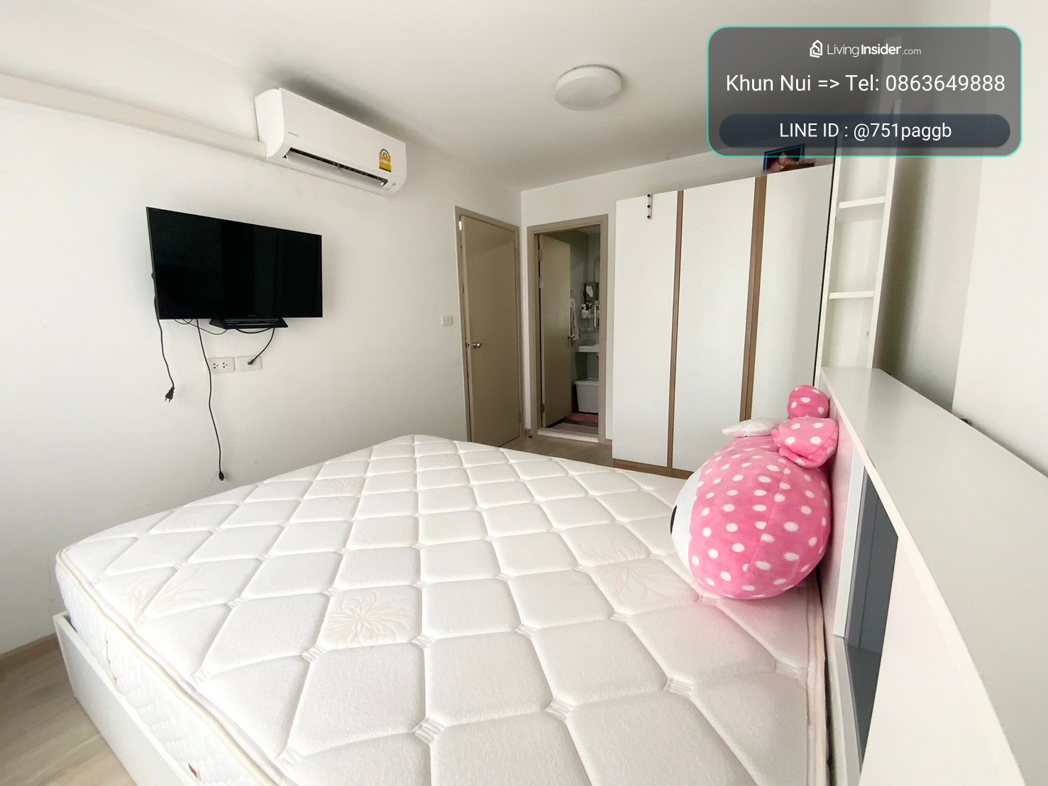 🔥🔥ห้องสวย ใกล้ บีทีเอสปุณณวิถี / อุดมสุข 700 ม. ฟรีรถรับส่ง  ให้เช่า เอลลิโอ สุขุมวิท 64 1 ห้องนอน 31 ตรม.  ใกล้ ทรูดิจิตอล, Could11, 66Tower, Jaspal, บางจาก**Tel: 0863649888 / LINE: @751paggb – รูปที่ 3