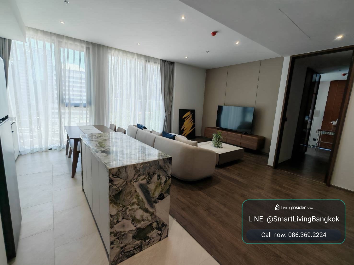 คอนโด 2 ห้องนอน Romm Convent ทำเลคอนแวนต์ ตรงข้าม BNH ใจกลางสีลม  – รูปที่ 3