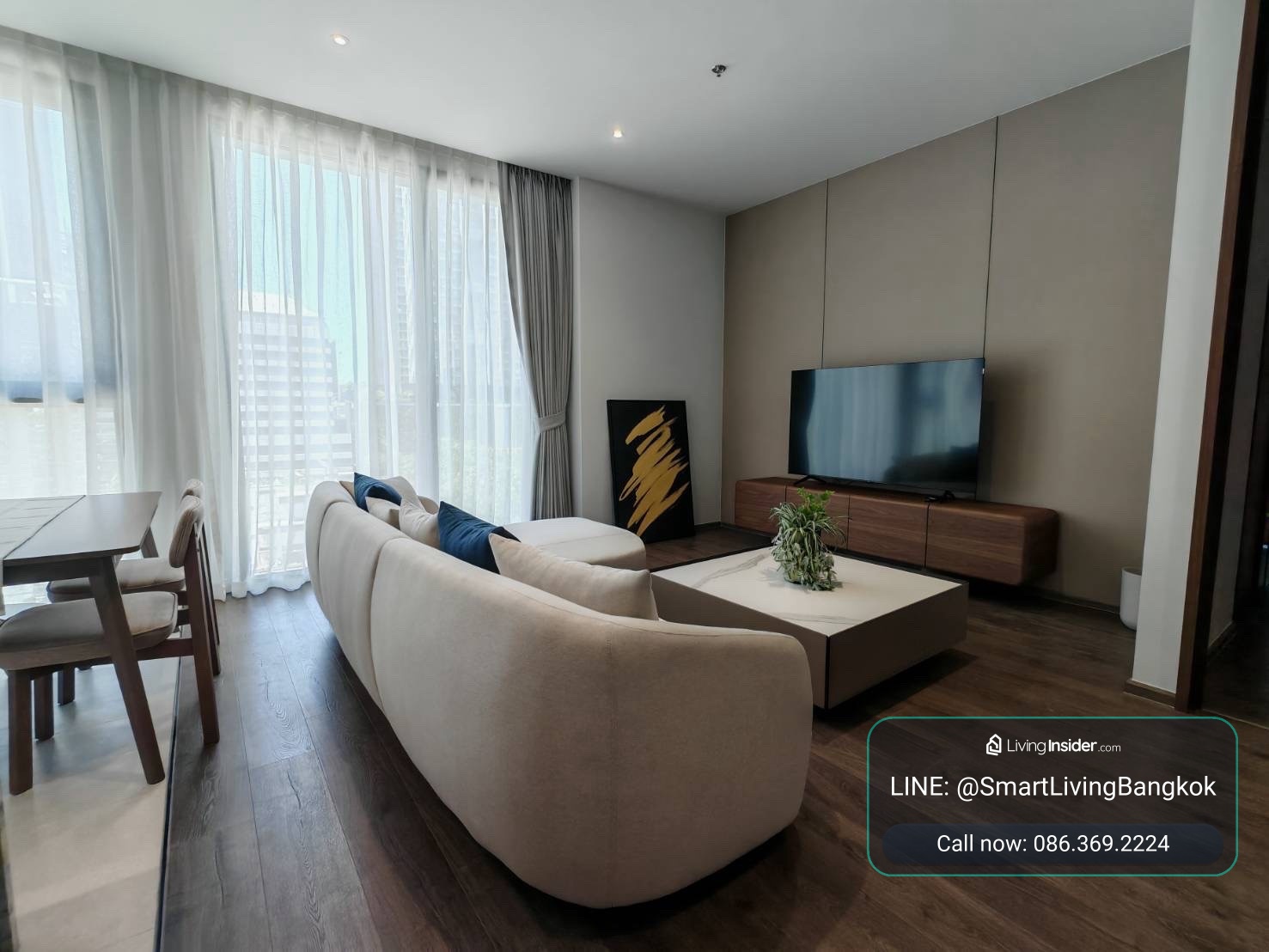 คอนโด 2 ห้องนอน Romm Convent ทำเลคอนแวนต์ ตรงข้าม BNH ใจกลางสีลม  – รูปที่ 2