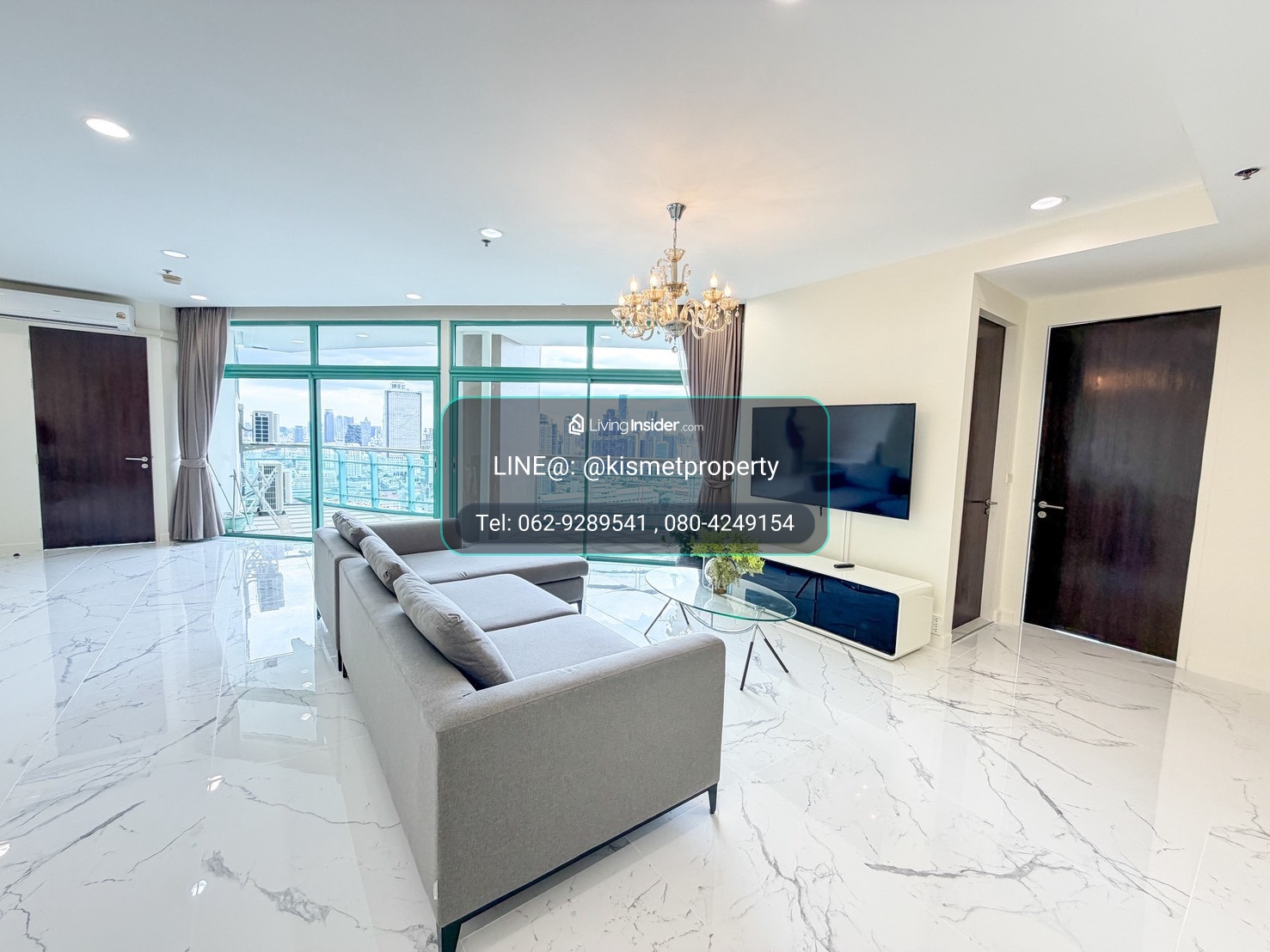 For Rent Chatrium Riverside Condominium 3beds size 200 sq.m. F/F – รูปที่ 2