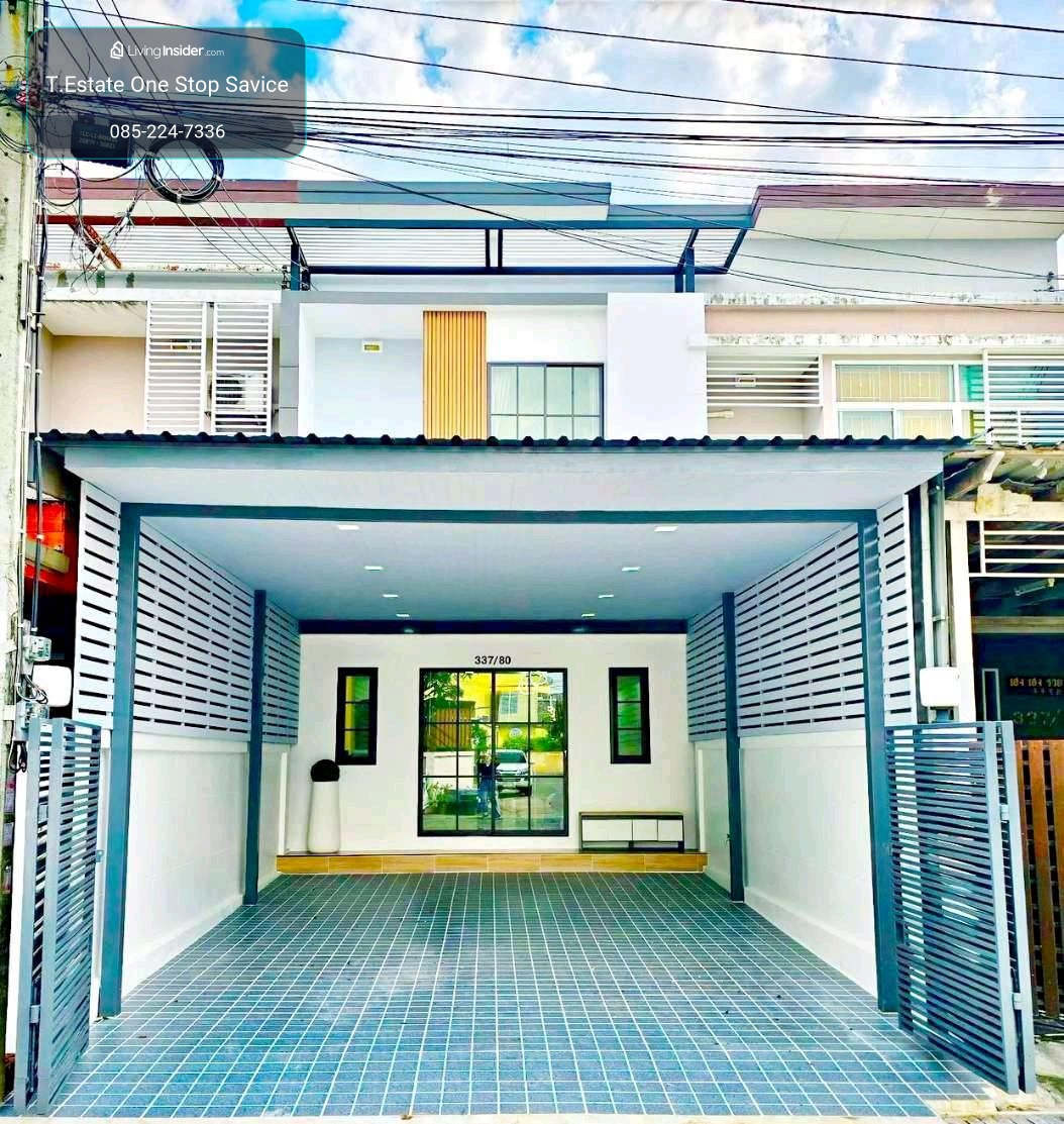 Townhouse for sale The Park Village At Fashion Ramindra 64 Pink Skytrain Fashion Island, Siam Park, Nopparat Hospital Synphaet Hospital  Phyathai Serithai Nawamin Hospital Kaset Nawamin – รูปที่ 2