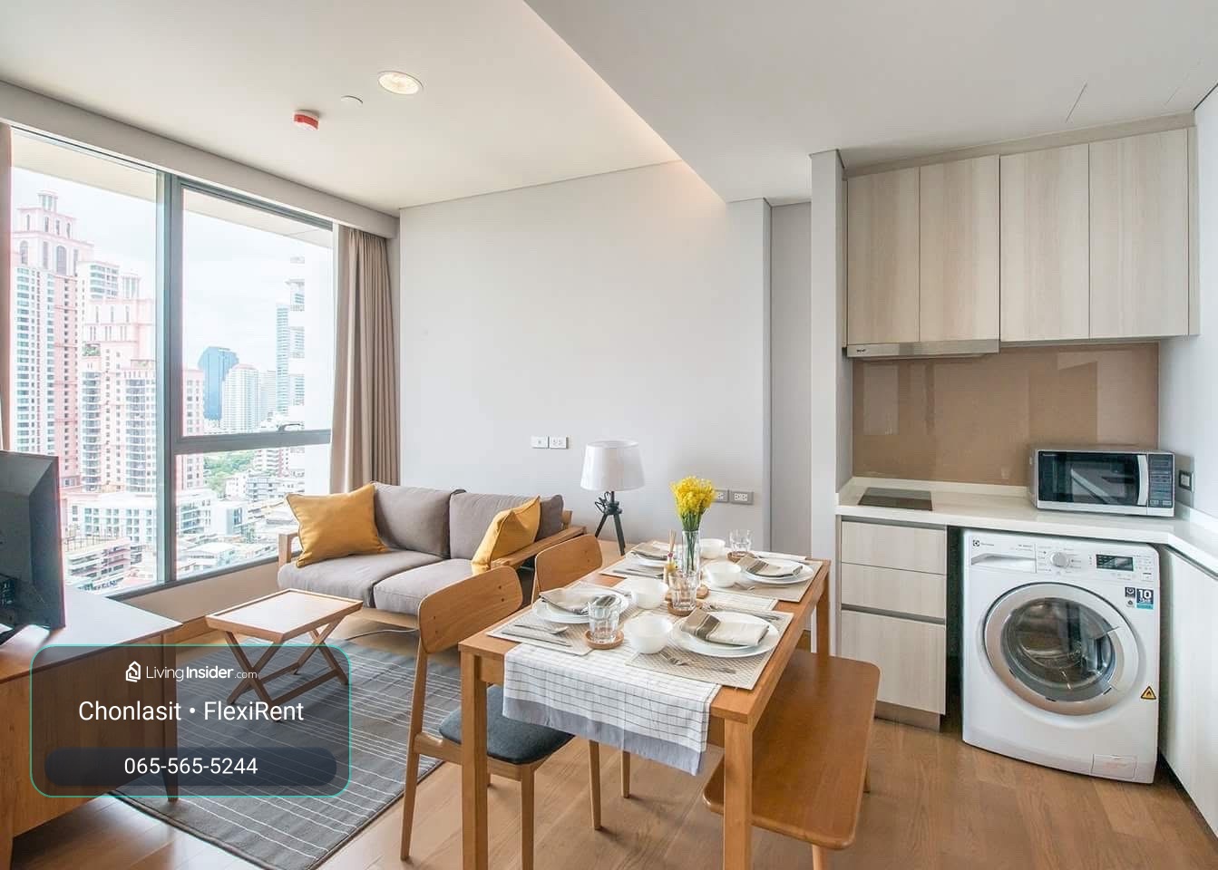 🏙️✨ THE LUMPINI 24 | Newly renovated room 🌇 High floor, ready to move in 🚆 near BTS Phrom Phong – รูปที่ 2