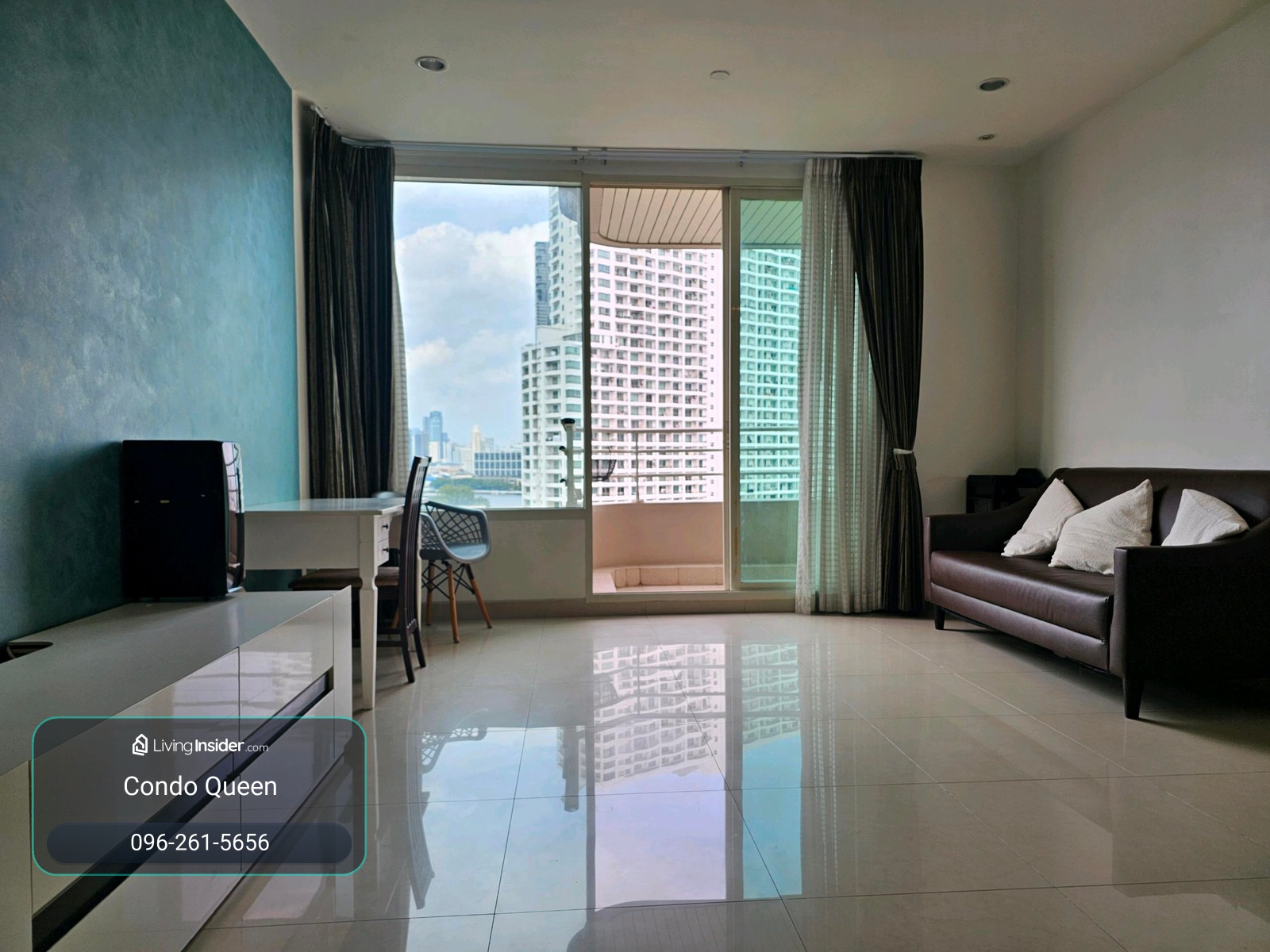 Water Mark Water Front for SALE 2 bed 2 bath 97 Sq,m Sellingl price 10 MB call Nong 096-2615656 Ready to touring everyday  วอเตอร์ มาร์ค ริเวอร์ฟรอน์  2นอน 2น้ำ พื้นที่ 97 ตรม ขาย 10.5 ล้าน บาท  สนใจโทร น้อง 096-2615656 พร้อมให้นัดหมายเข้าชมทุกวัน   Lo – รูปที่ 2
