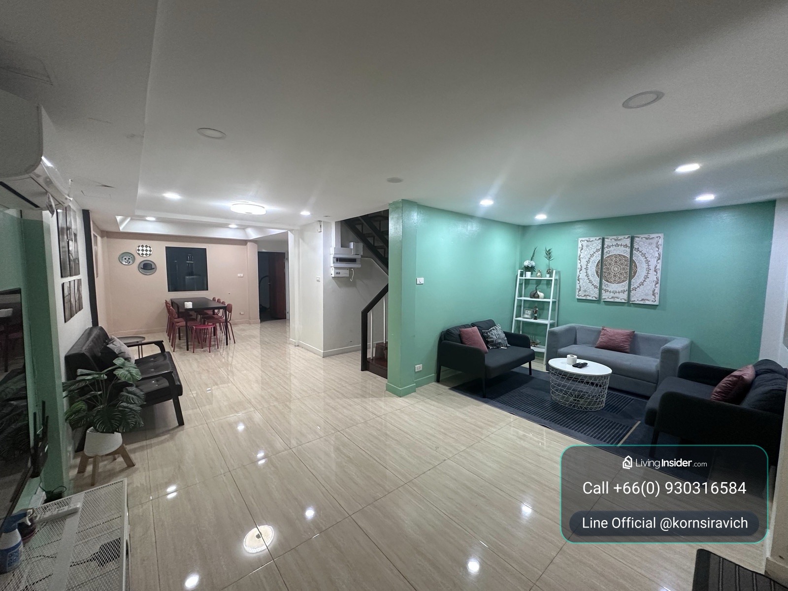 ให้เช่า ทาวน์โฮม เอกมัย สุขุมวิท 63 ใกล้ รถไฟฟ้า BTS ทำธุรกิจ Airbnb /Hostel ได้ ฟังก์ชัน 4 ห้องนอน 4 ห้องน้ำ – รูปที่ 3