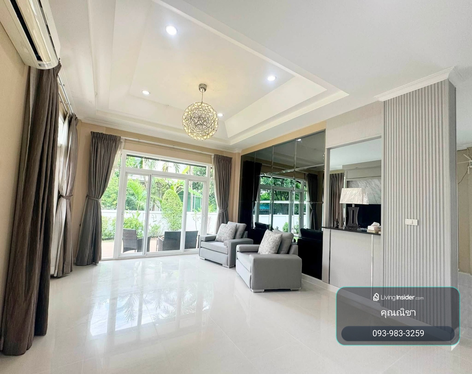HR3572ให้เช่าบ้านเดี่ยวหรู Perfect Masterpiece พระราม 9 หลังใหญ่ 120 ตร.ว. ใกล้ Airport Link บ้านทับช้าง และทางด่วน เฟอร์ครบพร้อมอยู่ – รูปที่ 3