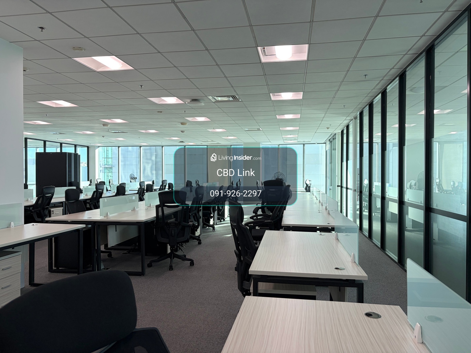 Grade A Office พร้อมเฟอร์, มี Sky walk เข้าตึกจาก BTS เซนต์หลุยส์  – รูปที่ 3
