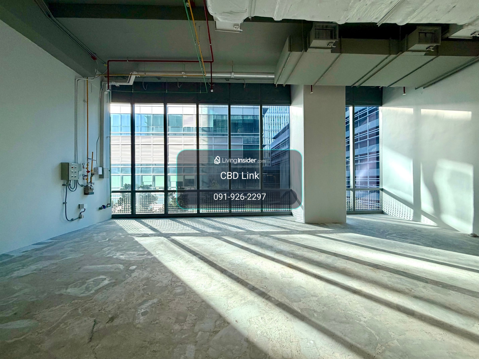 พื้นที่ร้านในตึก Grade A Office, Sky Walk เชื่อม BTS เซนต์หลุยส์ตรงเข้าตึก – รูปที่ 3